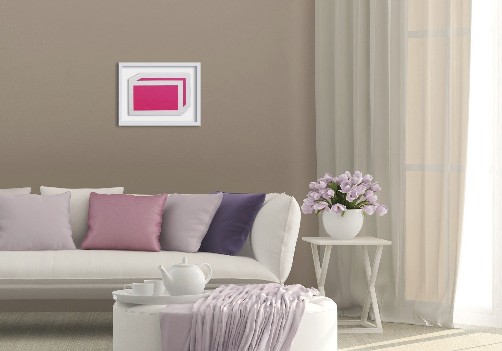 Mailer (red) - Brent Hallard - Abstract Painting - Ideelart