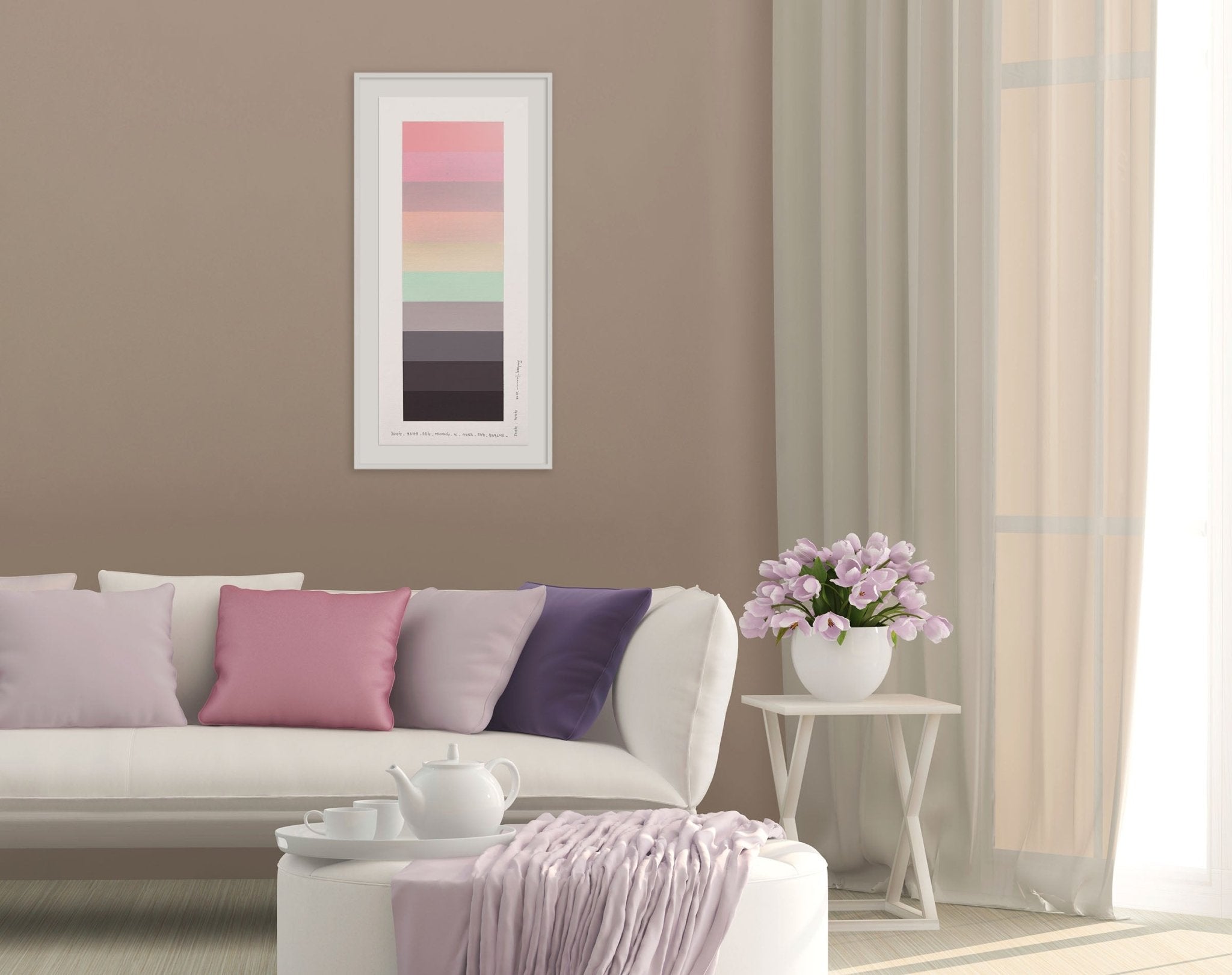 Emotional color chart 093 - Kyong Lee - Abstract Painting - Ideelart