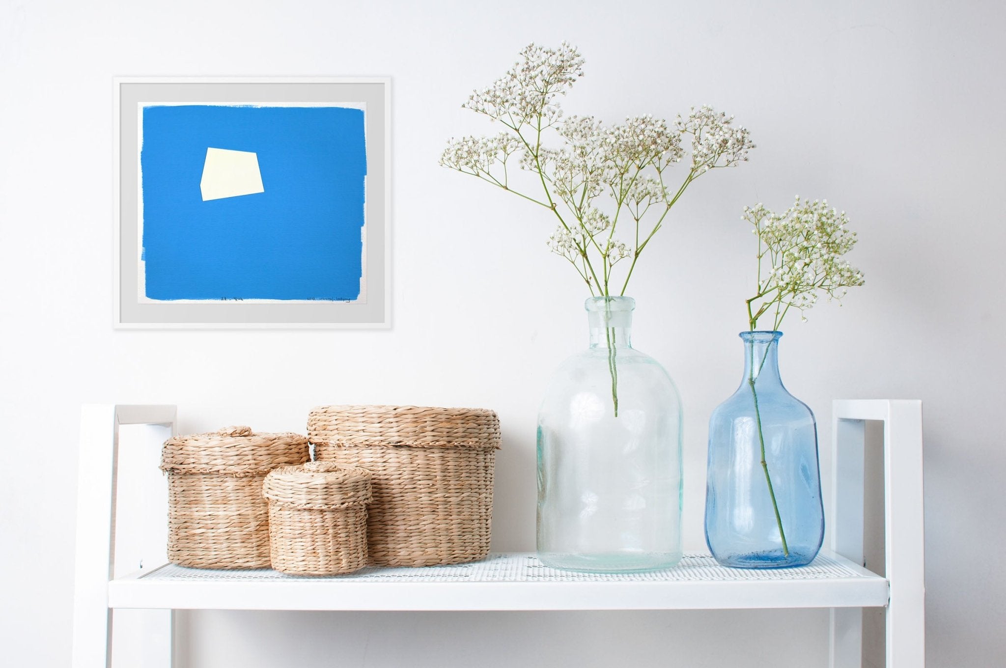 Eckige Masse 035 - Kyong Lee - Abstract Painting - Ideelart