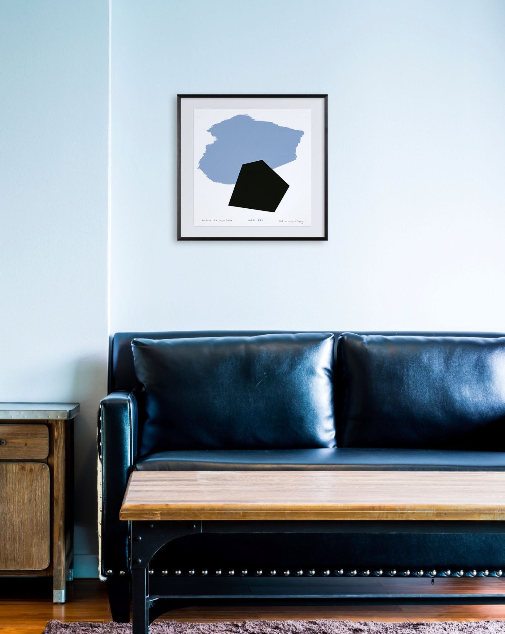 Eckige Masse 055 - Kyong Lee - Abstract Painting - Ideelart