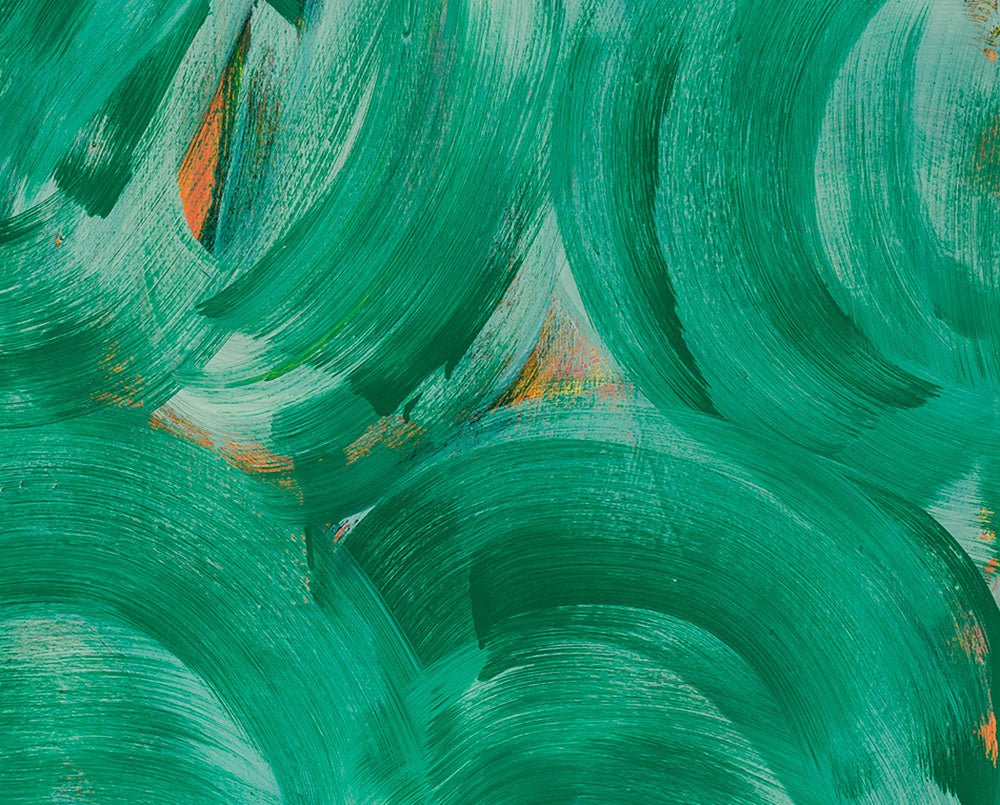Green Whirl - Anne Russinof - Abstract Painting - Ideelart