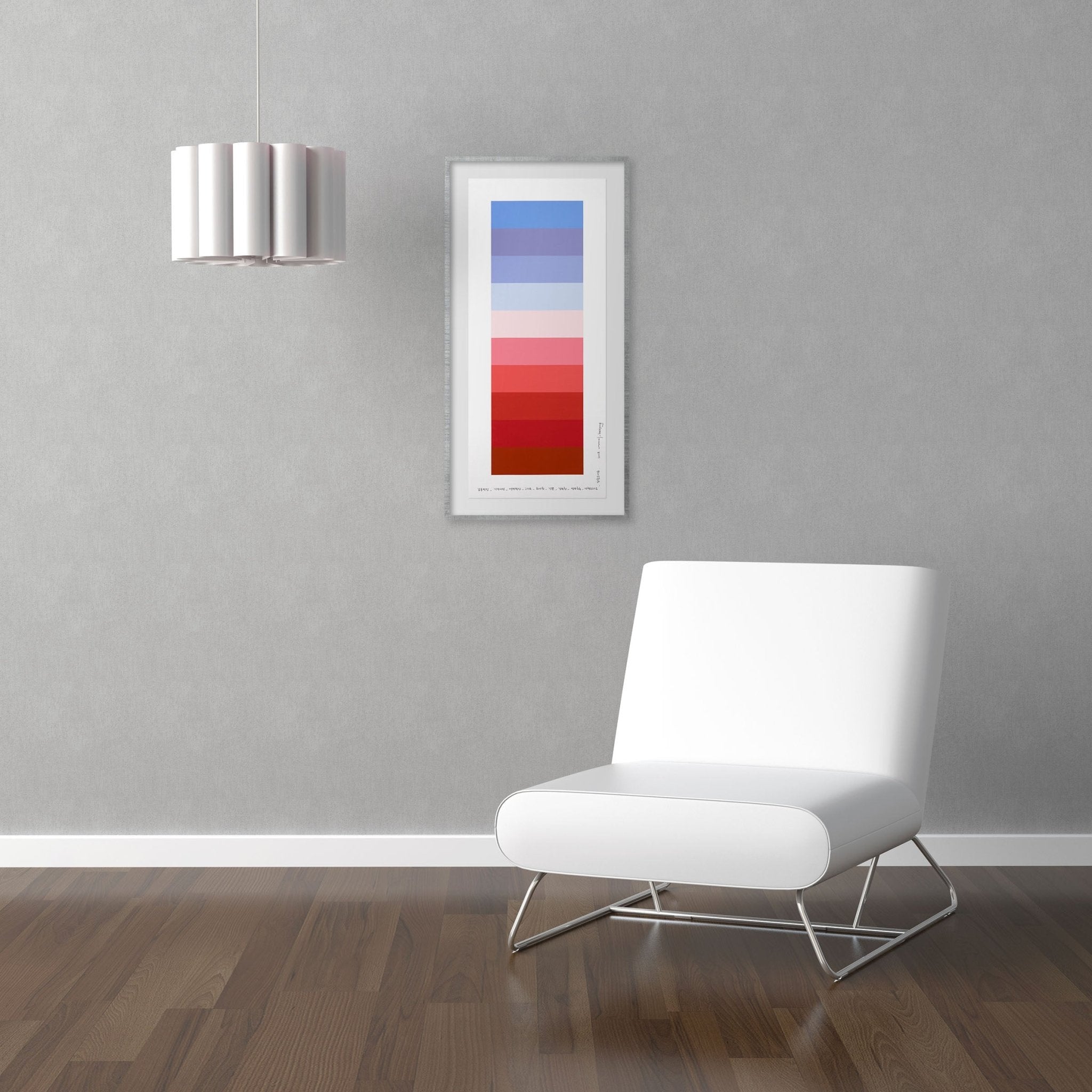 Emotional Color Chart 101 - Kyong Lee - Abstract Painting - Ideelart