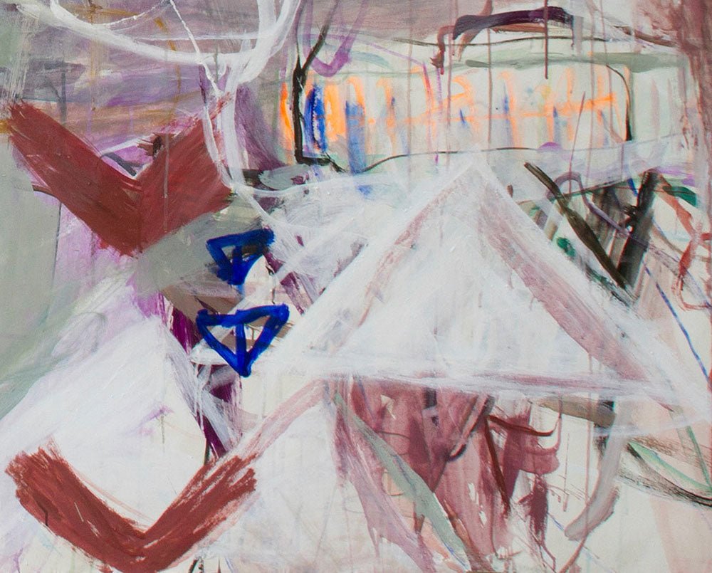 I Will Meet You Between the Cacti Garden and Luna Vista Road - Macha Poynder - Abstract Painting - Ideelart