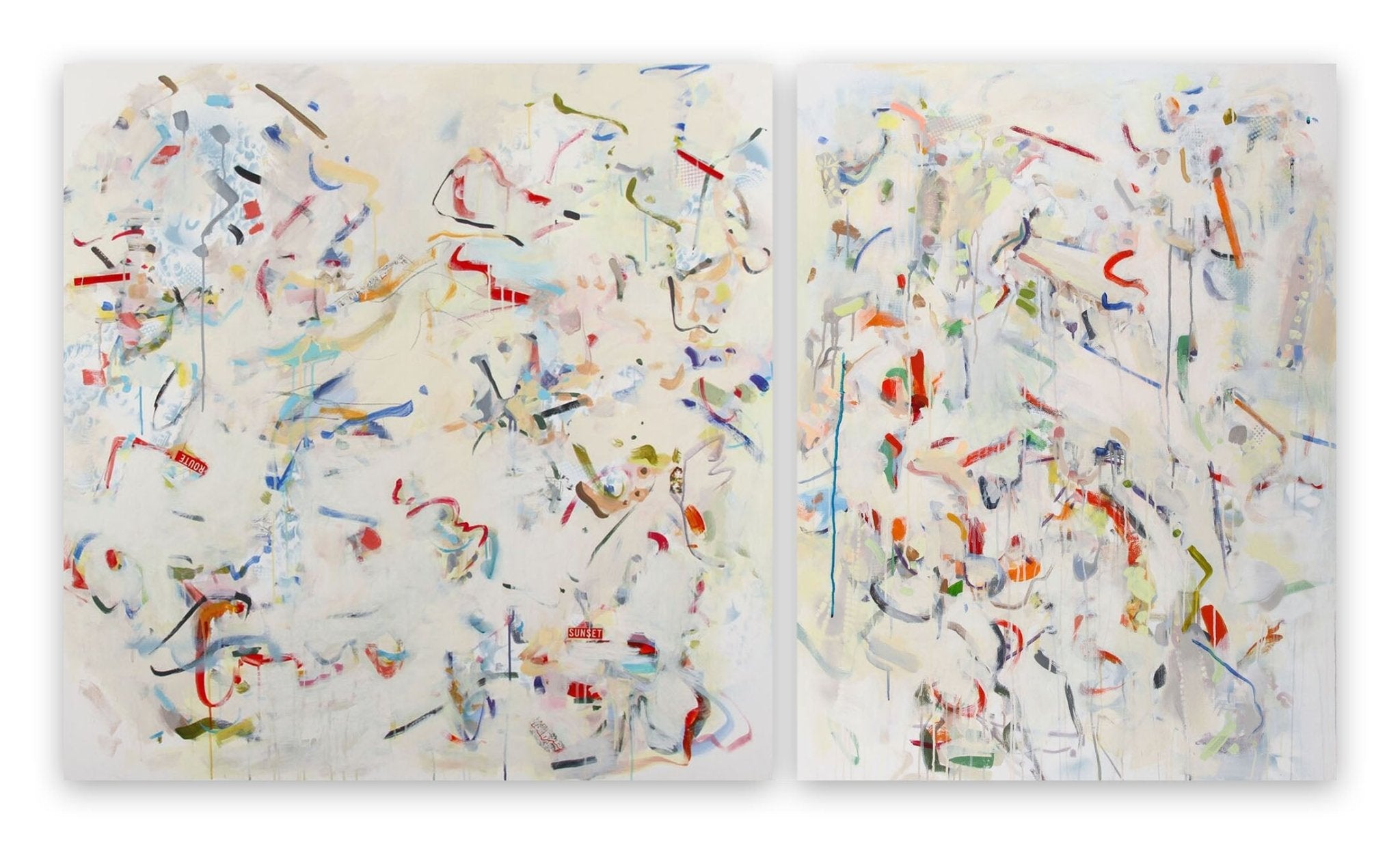 Sunset Route - Gina Werfel - Abstract Painting - Ideelart