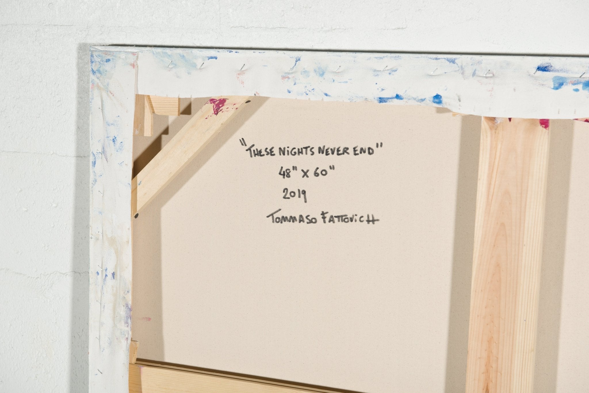 These Nights Never End - Tommaso Fattovich - Abstract Painting - Ideelart