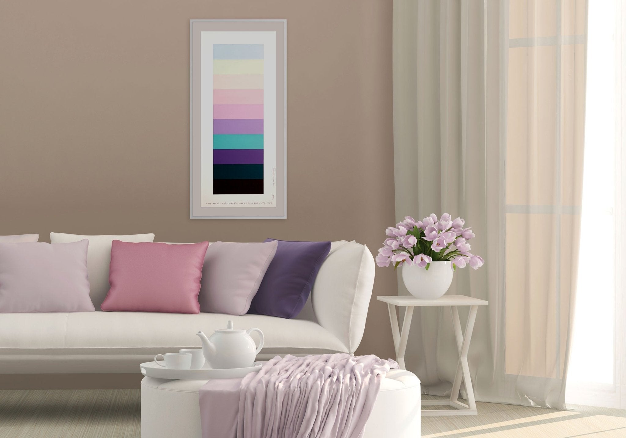 Emotional Color Chart 104 - Kyong Lee - Abstract Painting - Ideelart