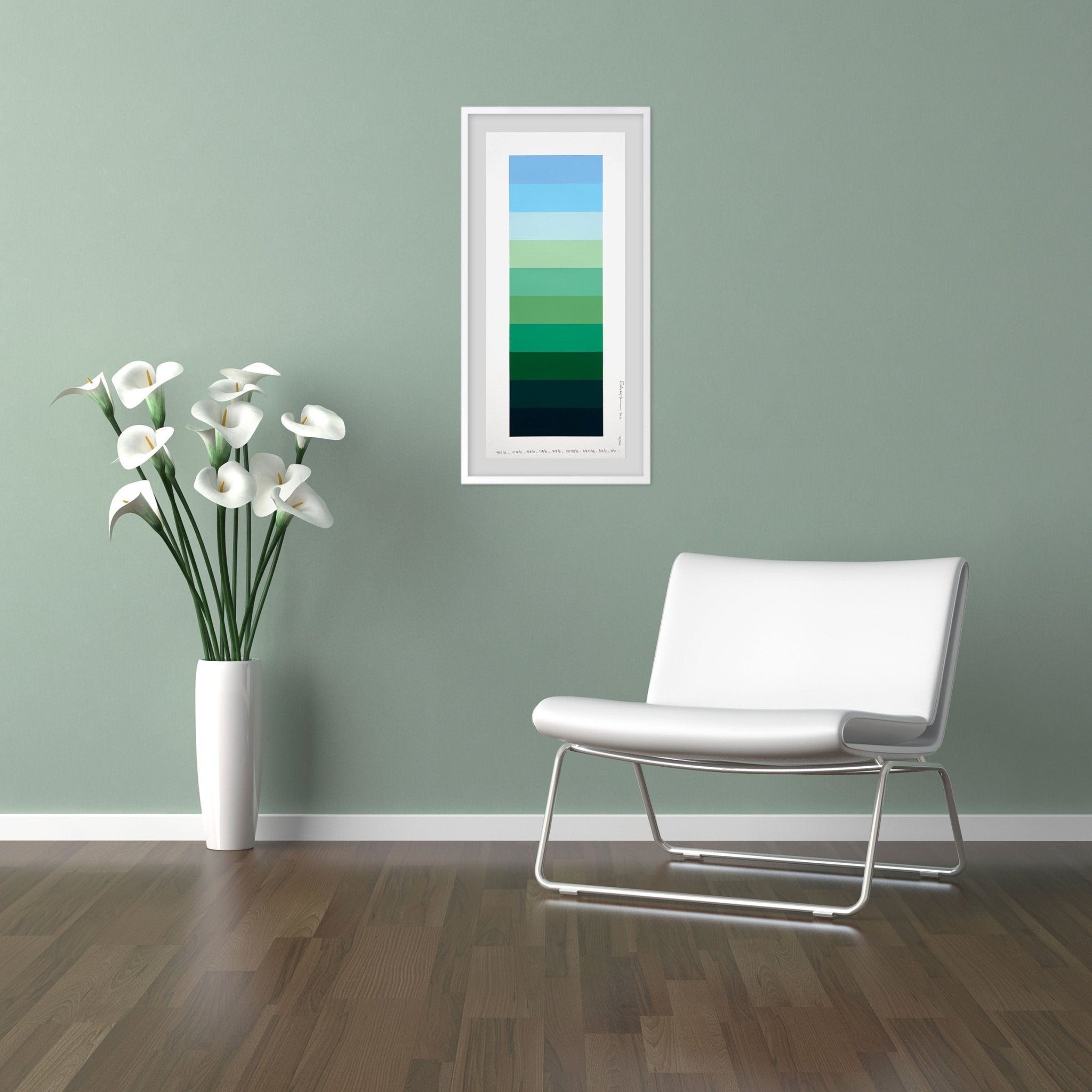 Emotional Color Chart 109 - Kyong Lee - Abstract Painting - Ideelart