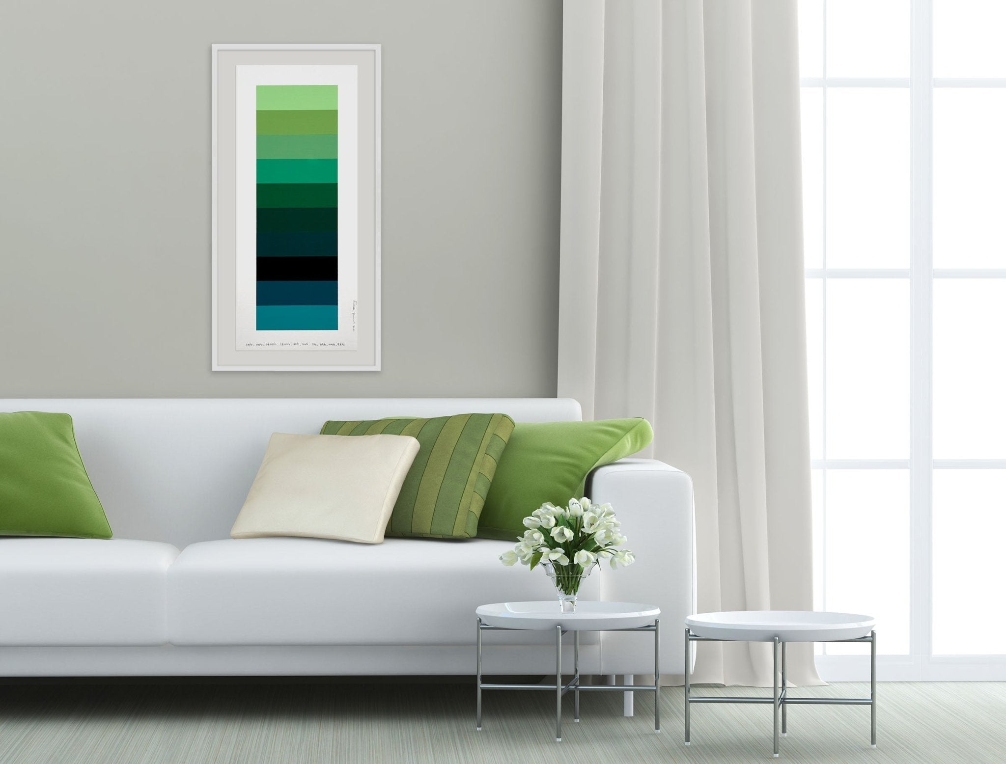 Emotional Color Chart 110 - Kyong Lee - Abstract Painting - Ideelart