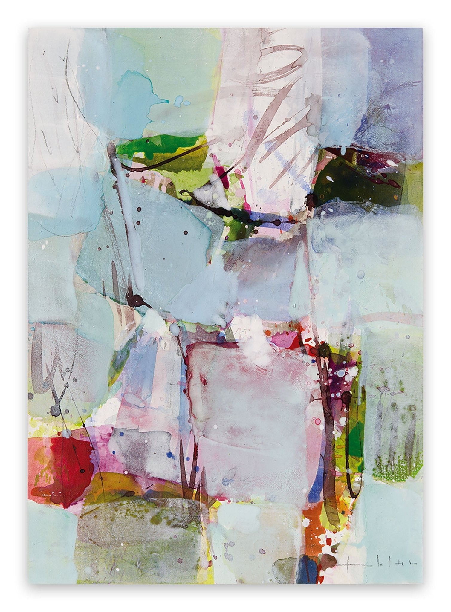 Gespräch im Garten - Greet Helsen - Abstract Painting - Ideelart