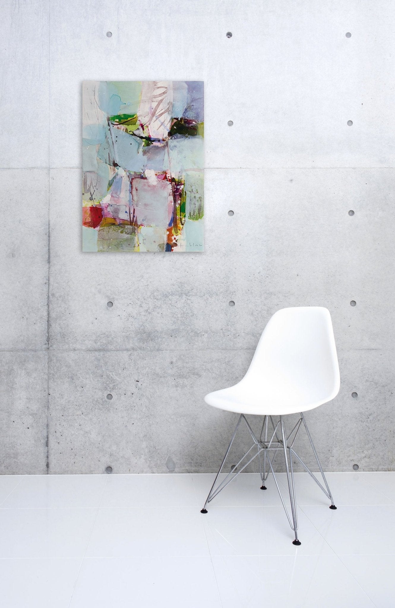 Gespräch im Garten - Greet Helsen - Abstract Painting - Ideelart