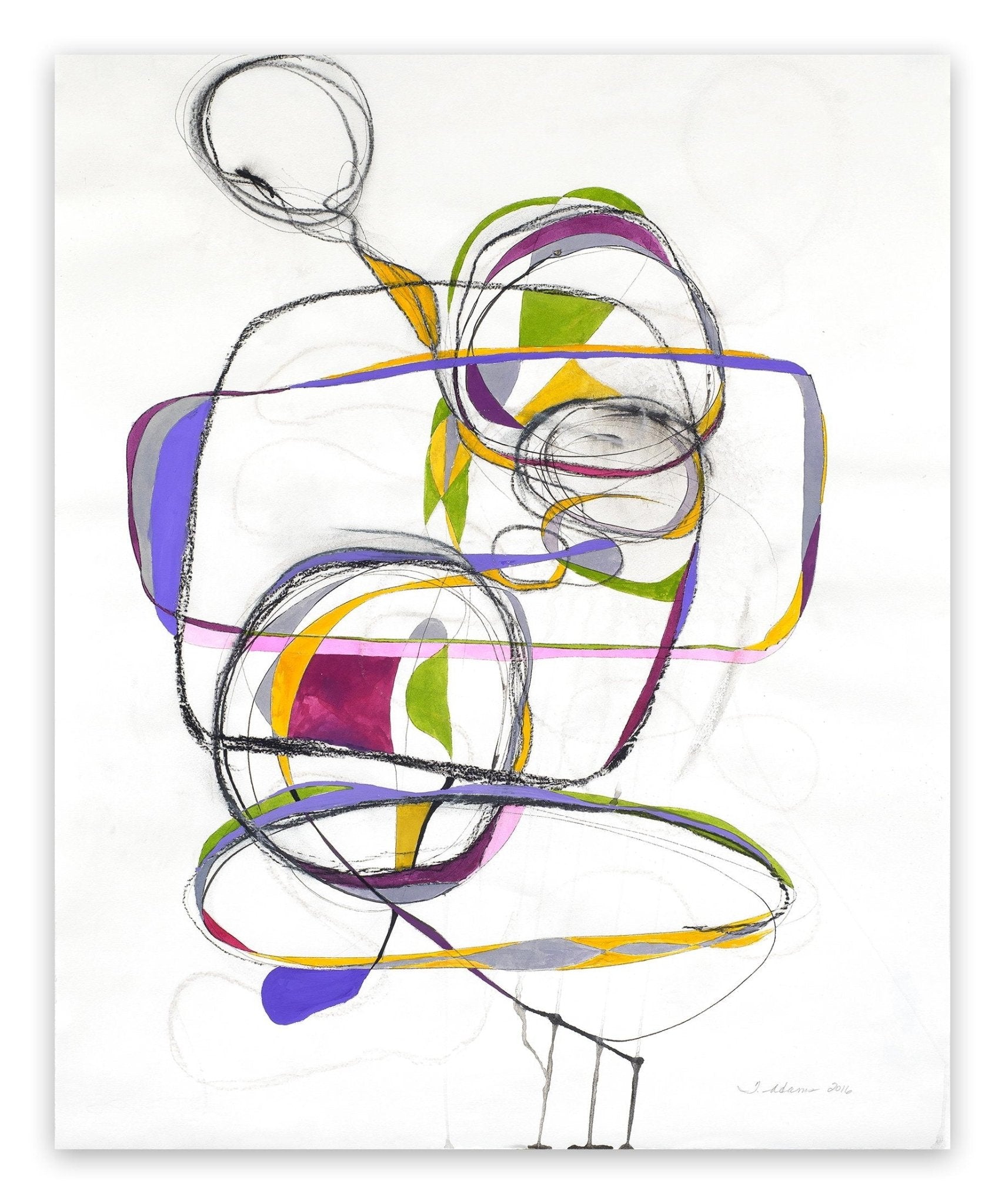 Balancing Act 1 - Tracey Adams - Abstract Painting - Ideelart