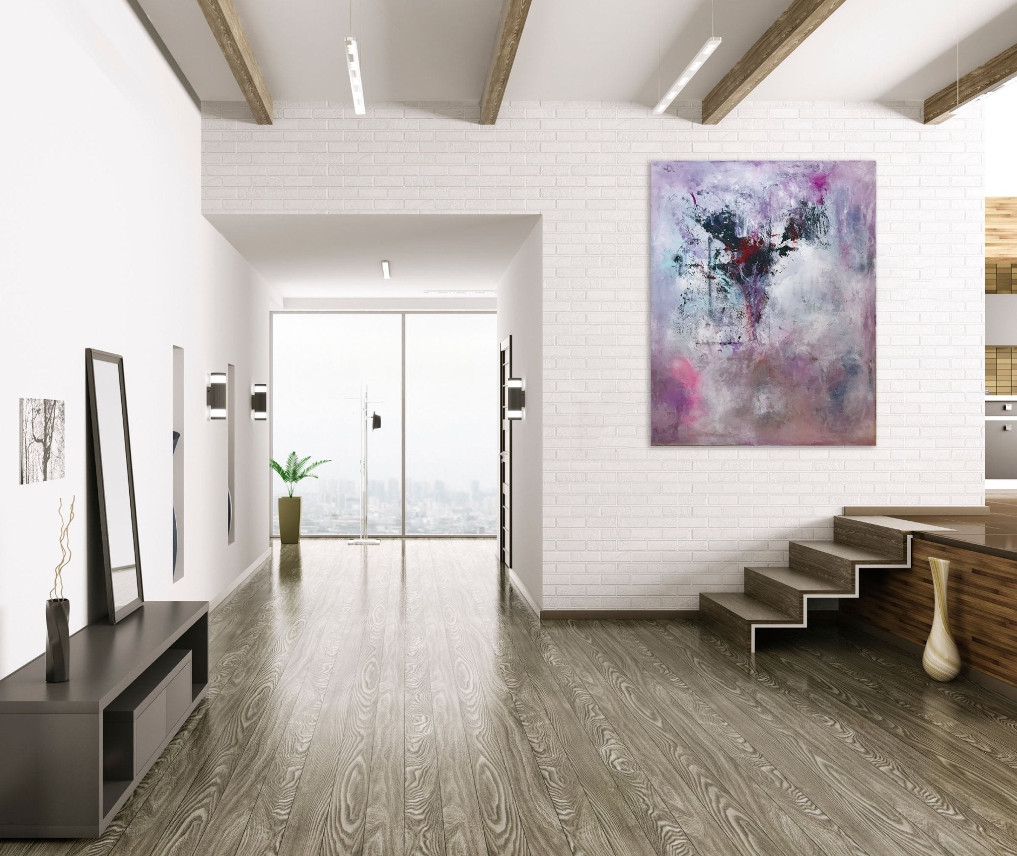 Phoenix - Tommaso Fattovich - Abstract Painting - Ideelart