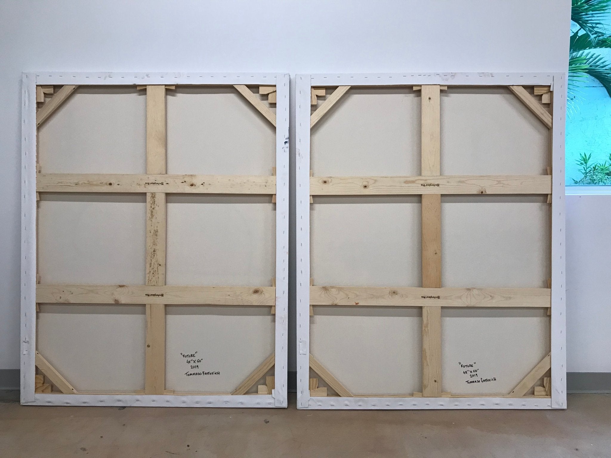 Future Diptych - Tommaso Fattovich - Abstract Painting - Ideelart