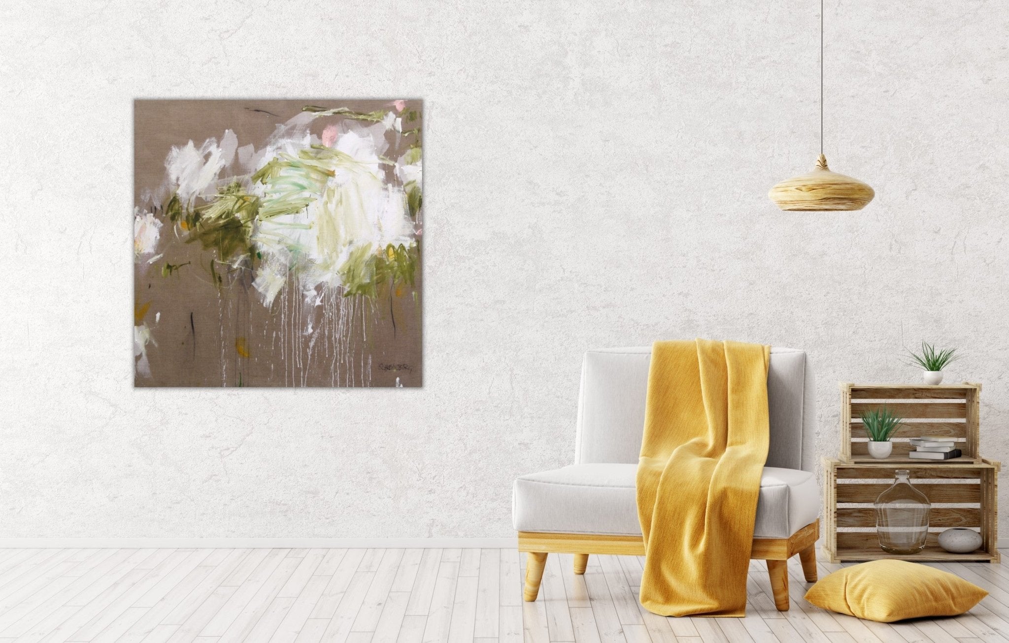 A Breath of Summer III - Daniela Schweinsberg - Abstract Painting - Ideelart