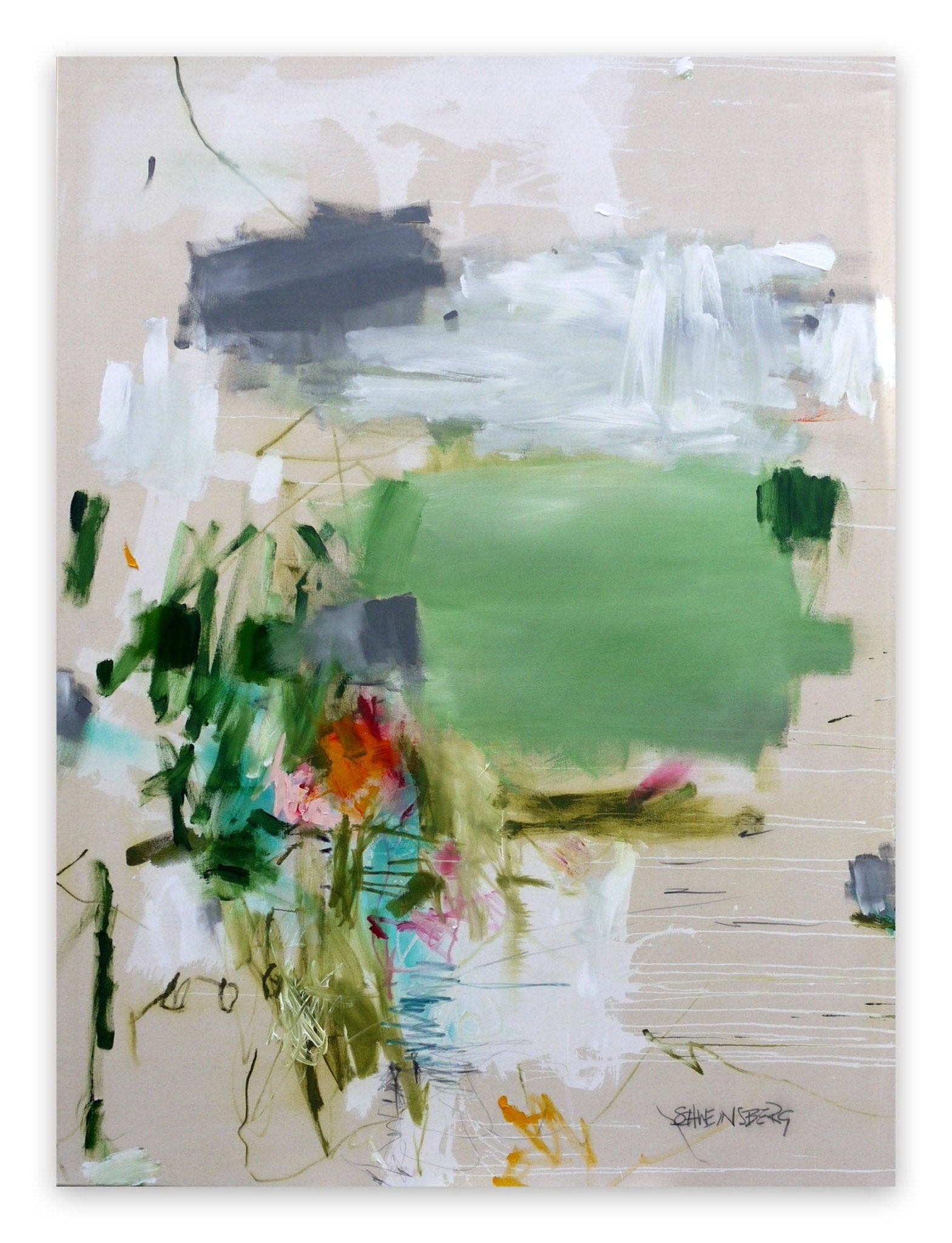 A Breath of Summer VII - Daniela Schweinsberg - Abstract Painting - Ideelart