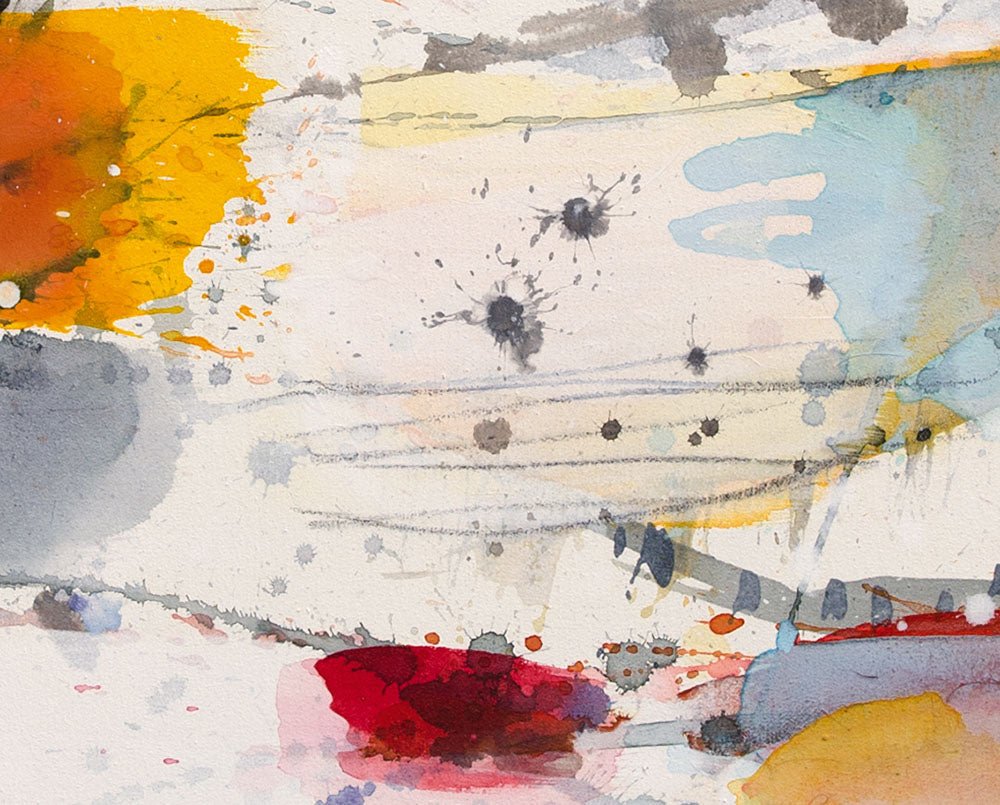 Find a way through the clouds - Greet Helsen - Abstract Painting - Ideelart