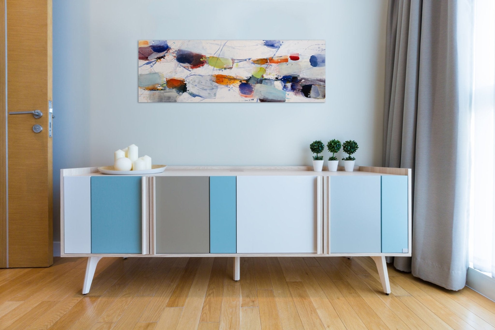 Flapping In The Wind - Greet Helsen - Abstract Painting - Ideelart