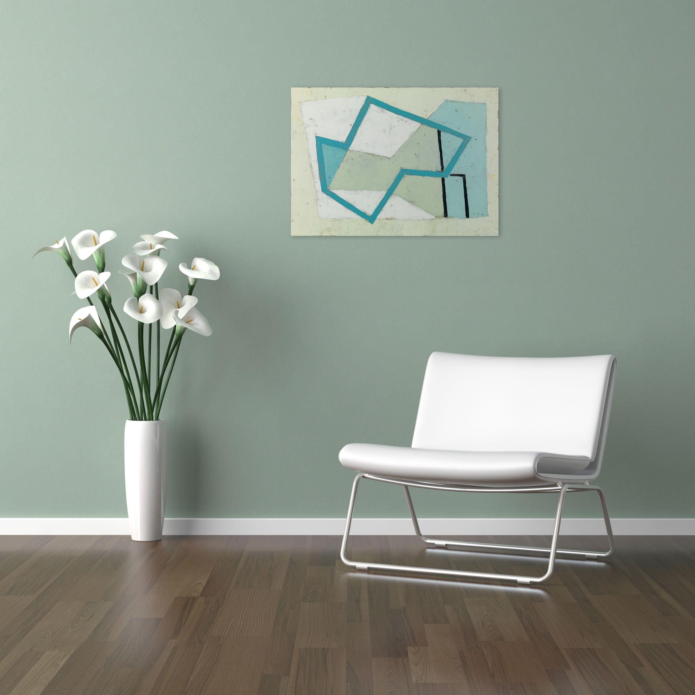 Harbour Forms III (Blue Edge)