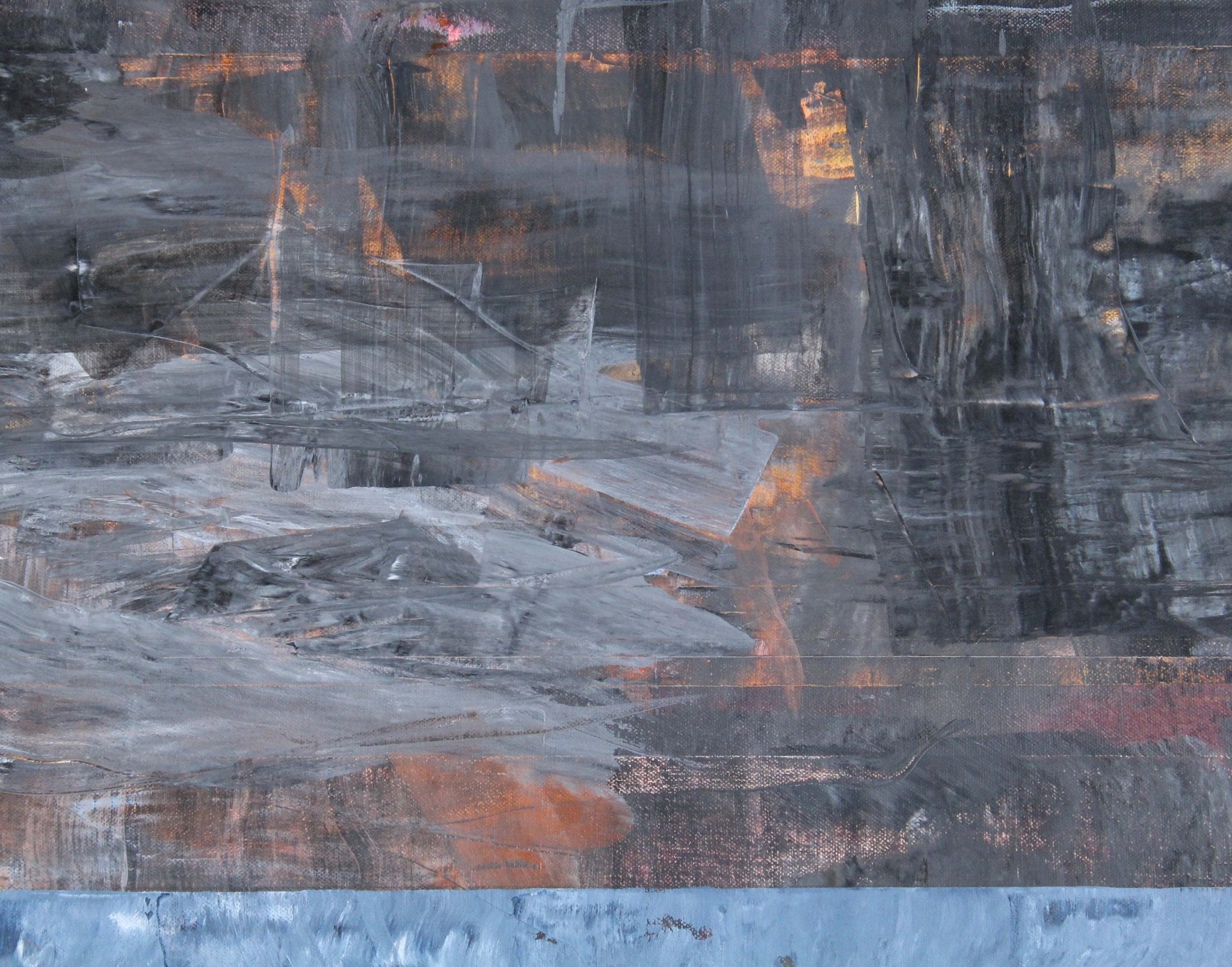 The Charred Sea - Clay Johnson - Abstract Painting - Ideelart