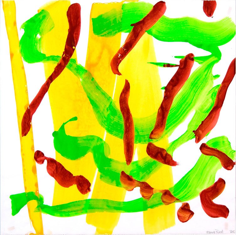 Dolphin Dance 05 - Ellen Priest - Abstract Painting - Ideelart