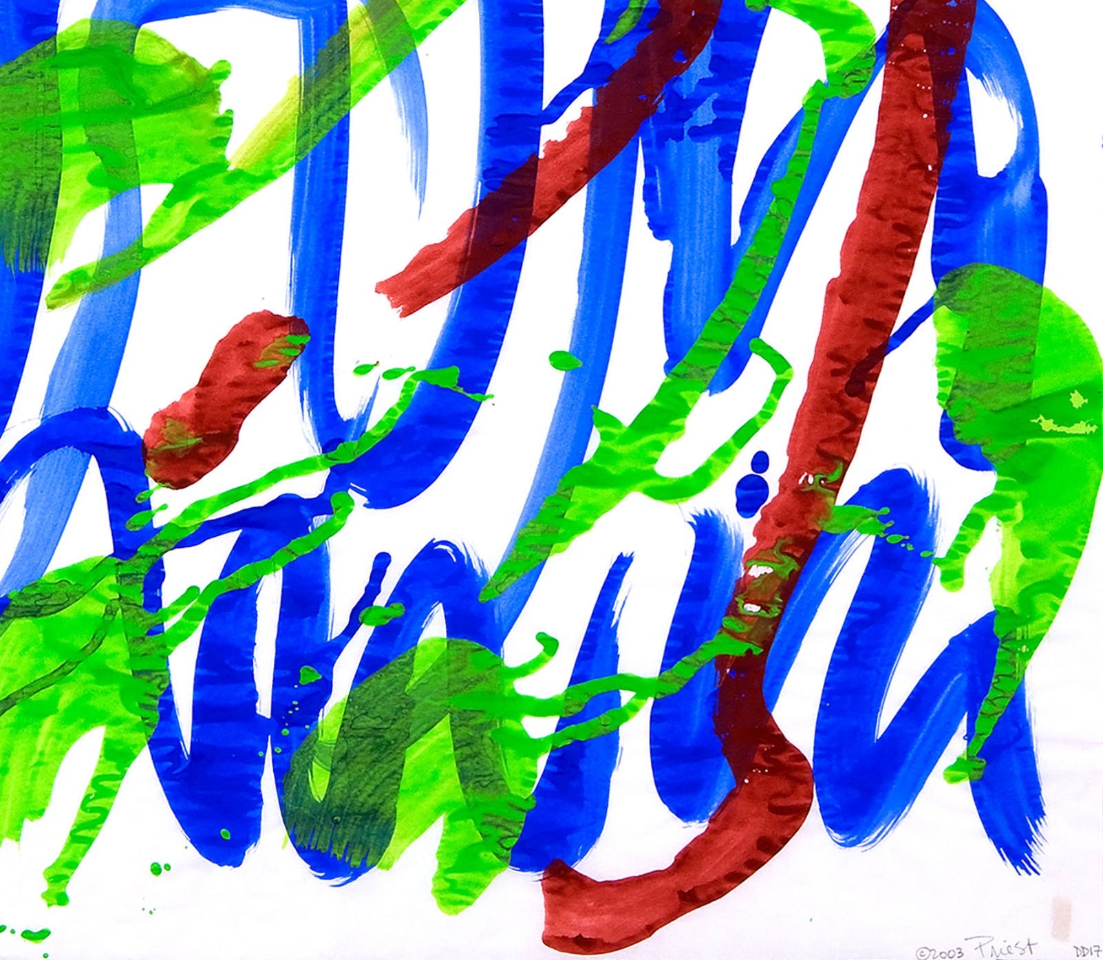 Dolphin Dance 17 - Ellen Priest - Abstract Painting - Ideelart