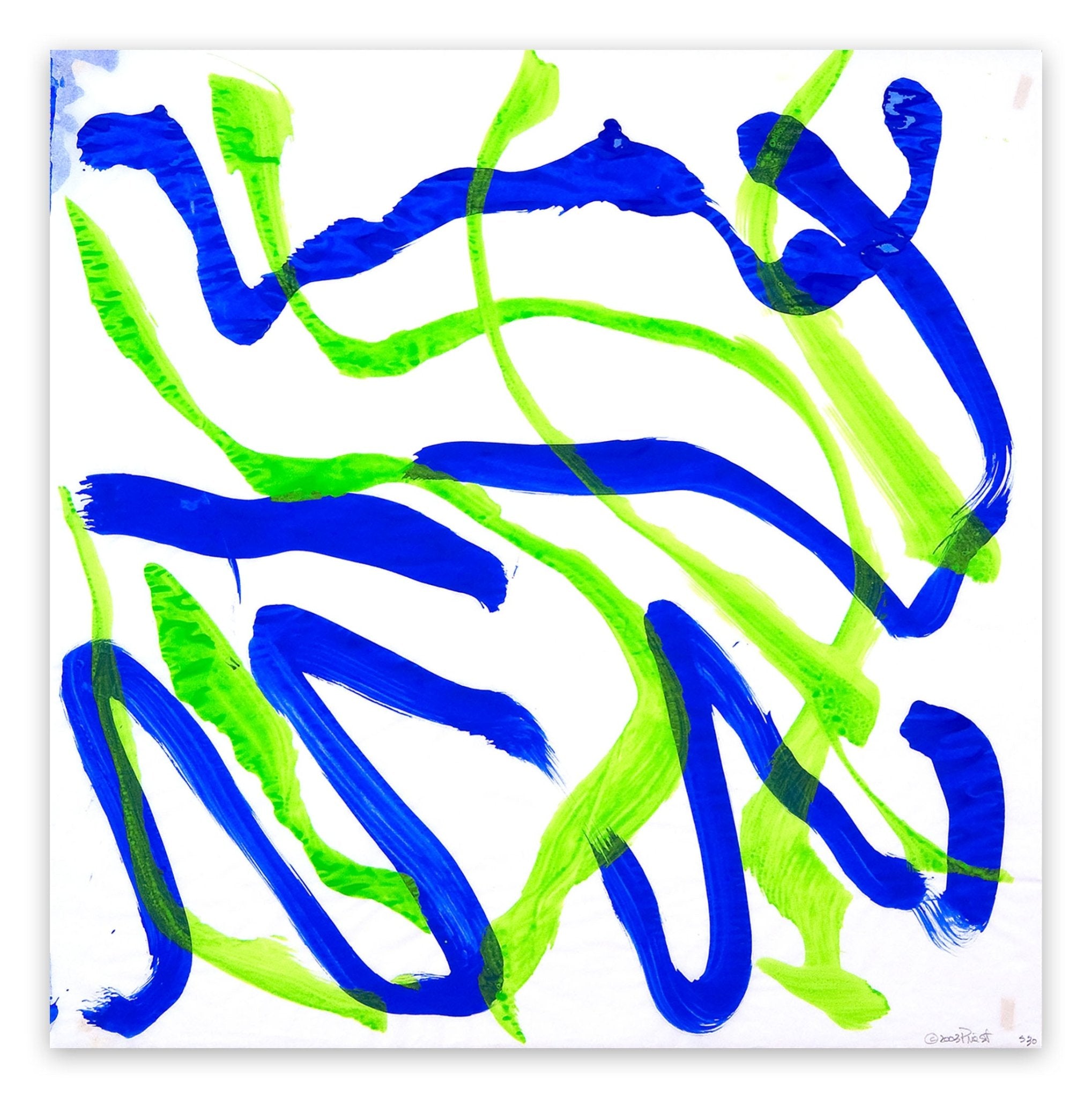 Dolphin Dance 30 - Ellen Priest - Abstract Painting - Ideelart