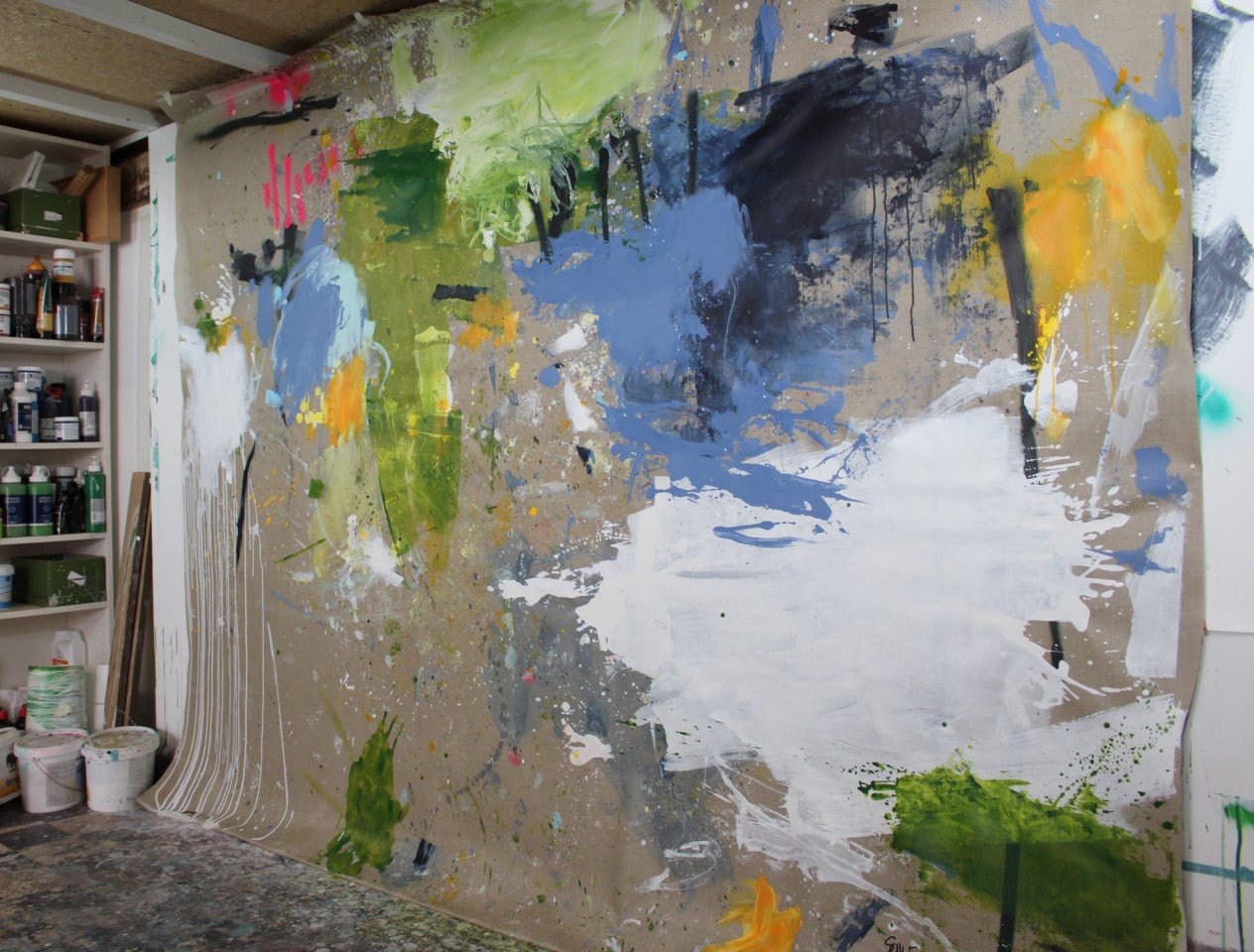 Interstellar Voyage II - Daniela Schweinsberg - Abstract Painting - Ideelart