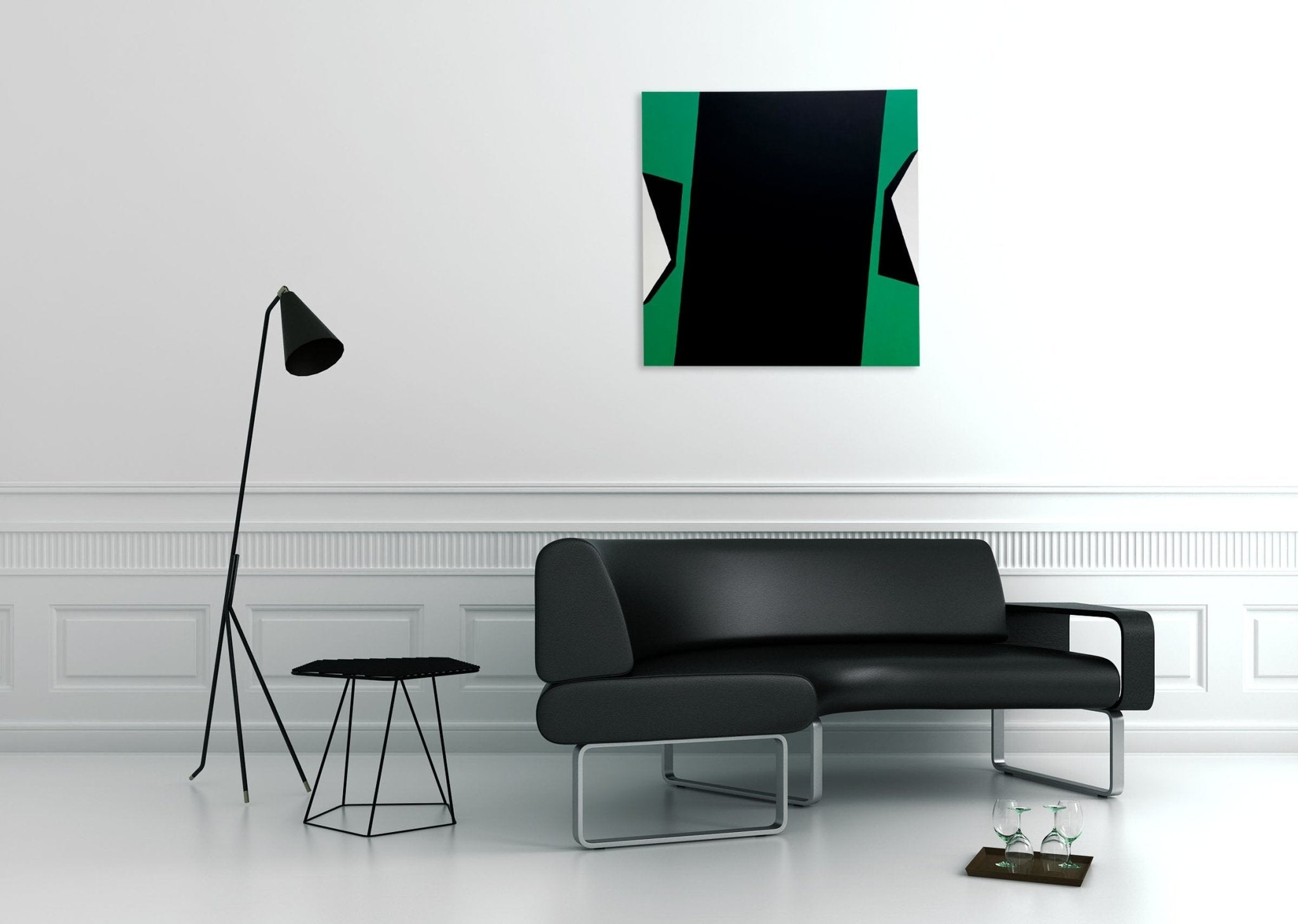 Cut - Up Canvas 2001 - Ulla Pedersen - Abstract Painting - Ideelart