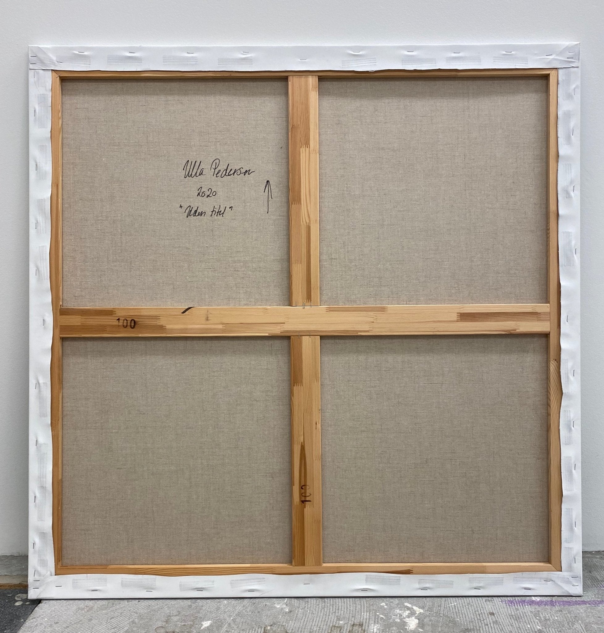 Cut - Up Canvas 2001 - Ulla Pedersen - Abstract Painting - Ideelart