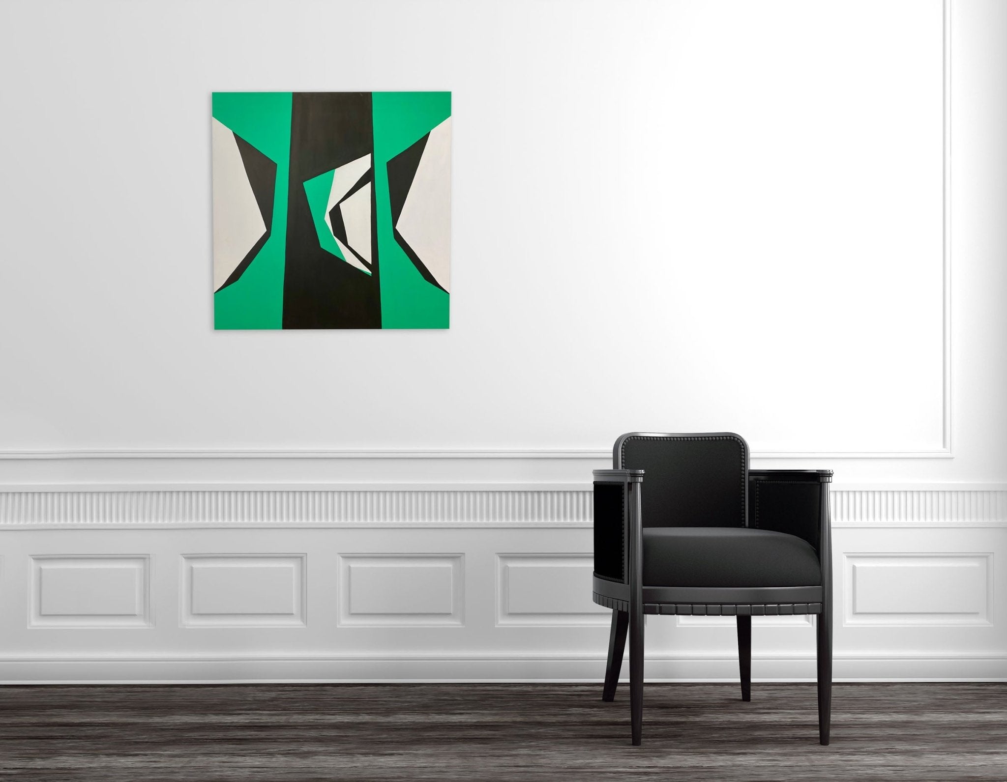 Cut - Up Canvas 2002 - Ulla Pedersen - Abstract Painting - Ideelart