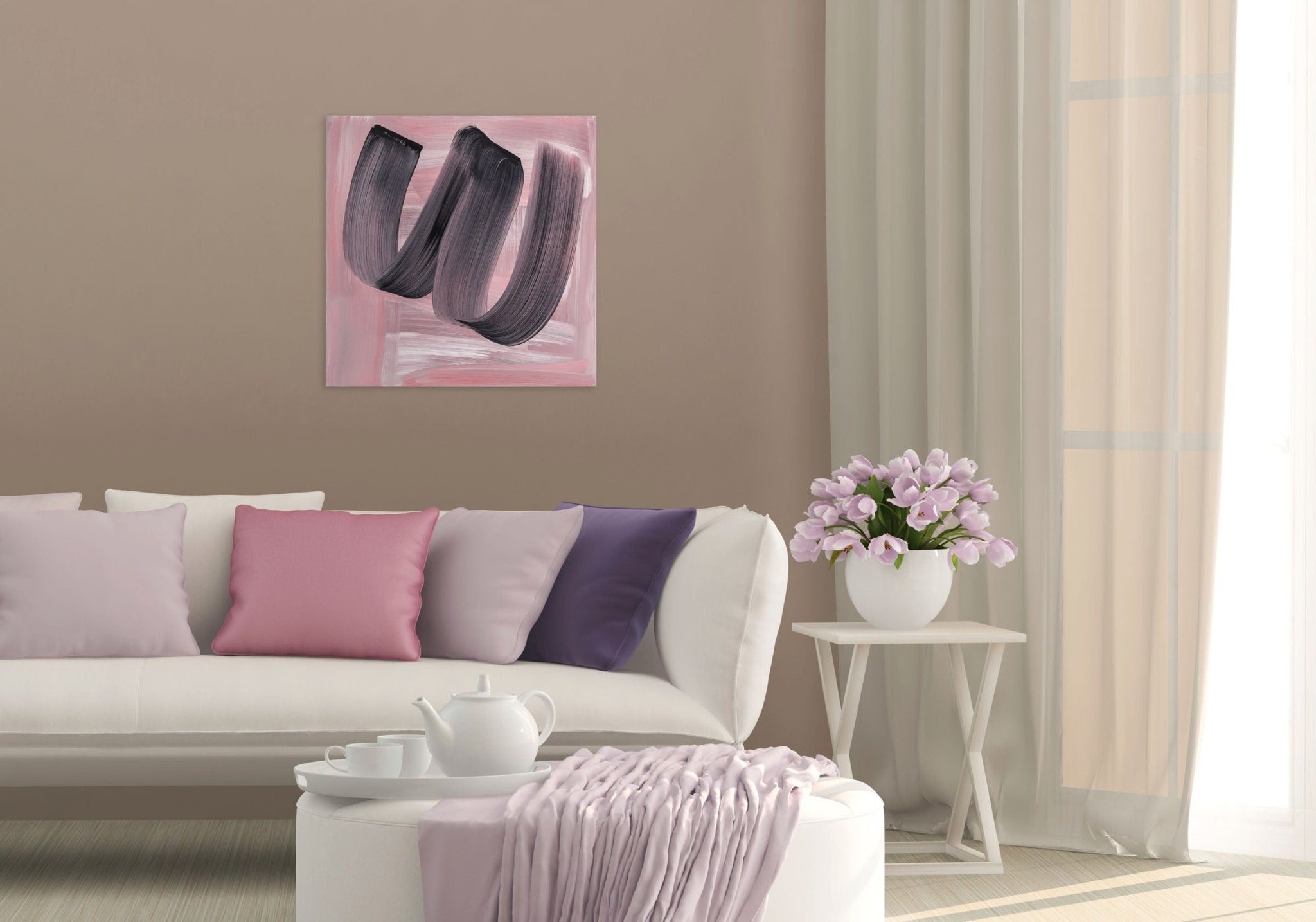 Selfie - Anne Russinof - Abstract Painting - Ideelart