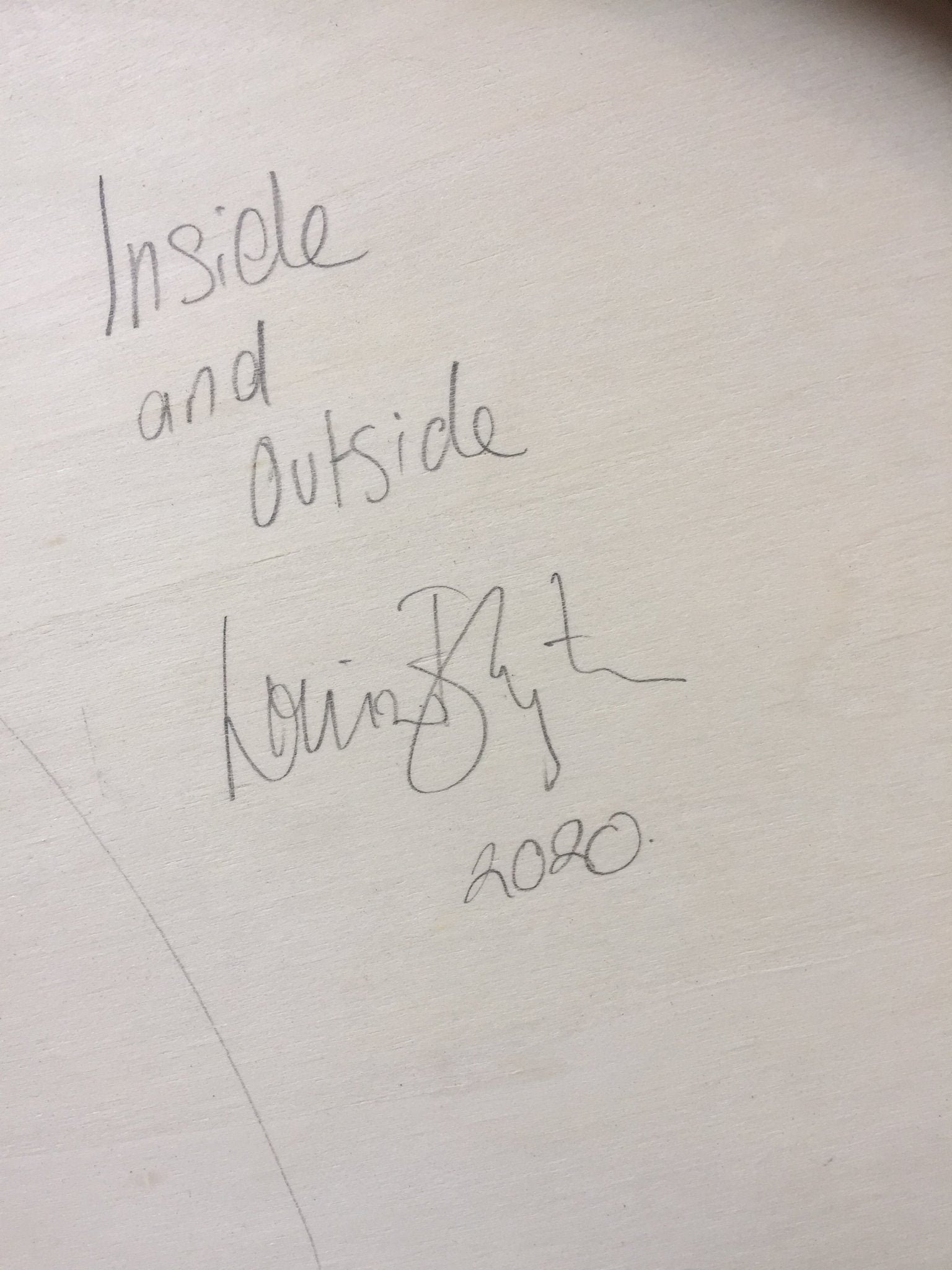 Inside and Outside - Louise Blyton - Abstract Painting - Ideelart