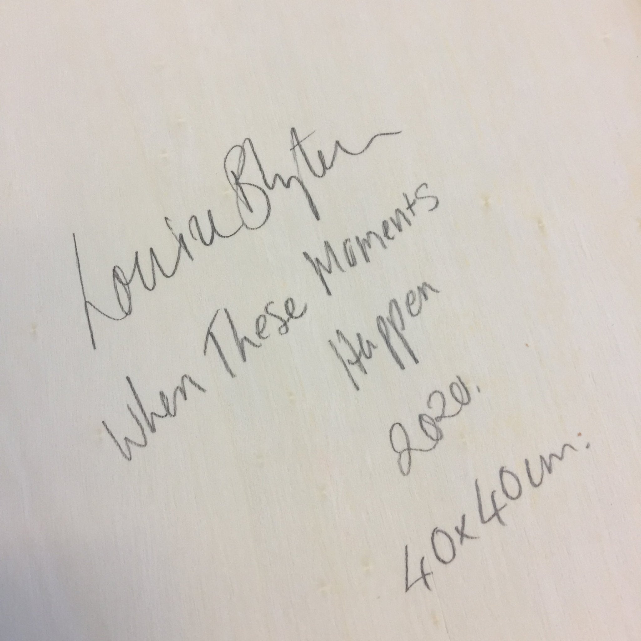 When These Moments Happen - Louise Blyton - Abstract Painting - Ideelart