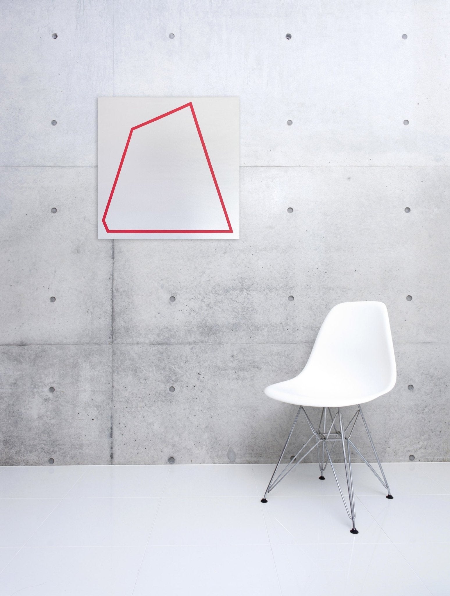 Untitled Red 2009 - Ulla Pedersen - Abstract Painting - Ideelart