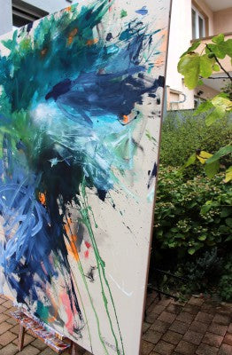 Bad Hair Day - Daniela Schweinsberg - Abstract Painting - Ideelart