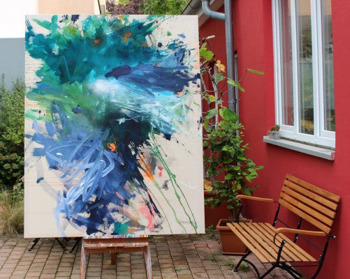 Bad Hair Day - Daniela Schweinsberg - Abstract Painting - Ideelart