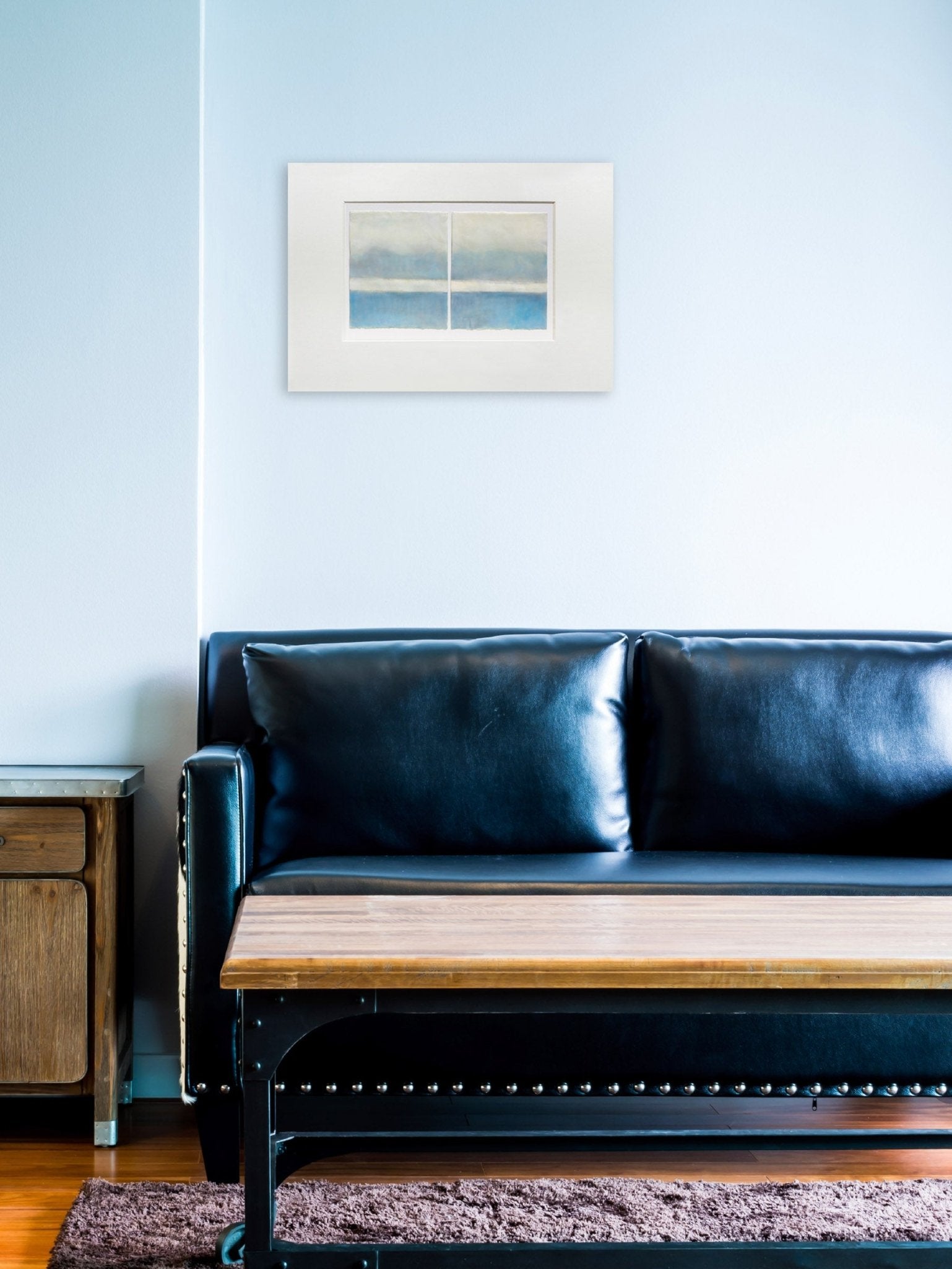 Blue On Blue - Janise Yntema - Abstract Painting - Ideelart