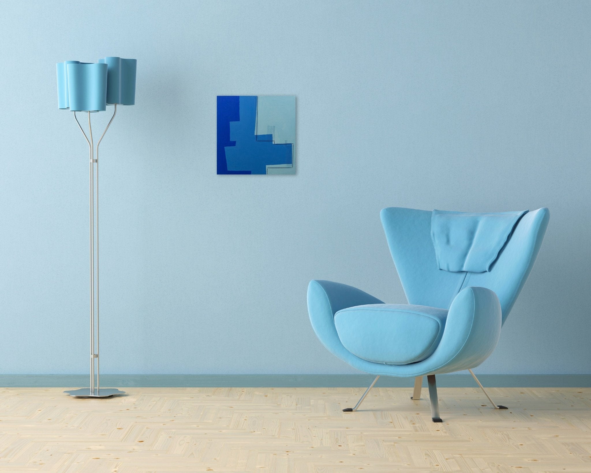 Partly cloudy 39° - Holly Miller - Abstract Painting - Ideelart