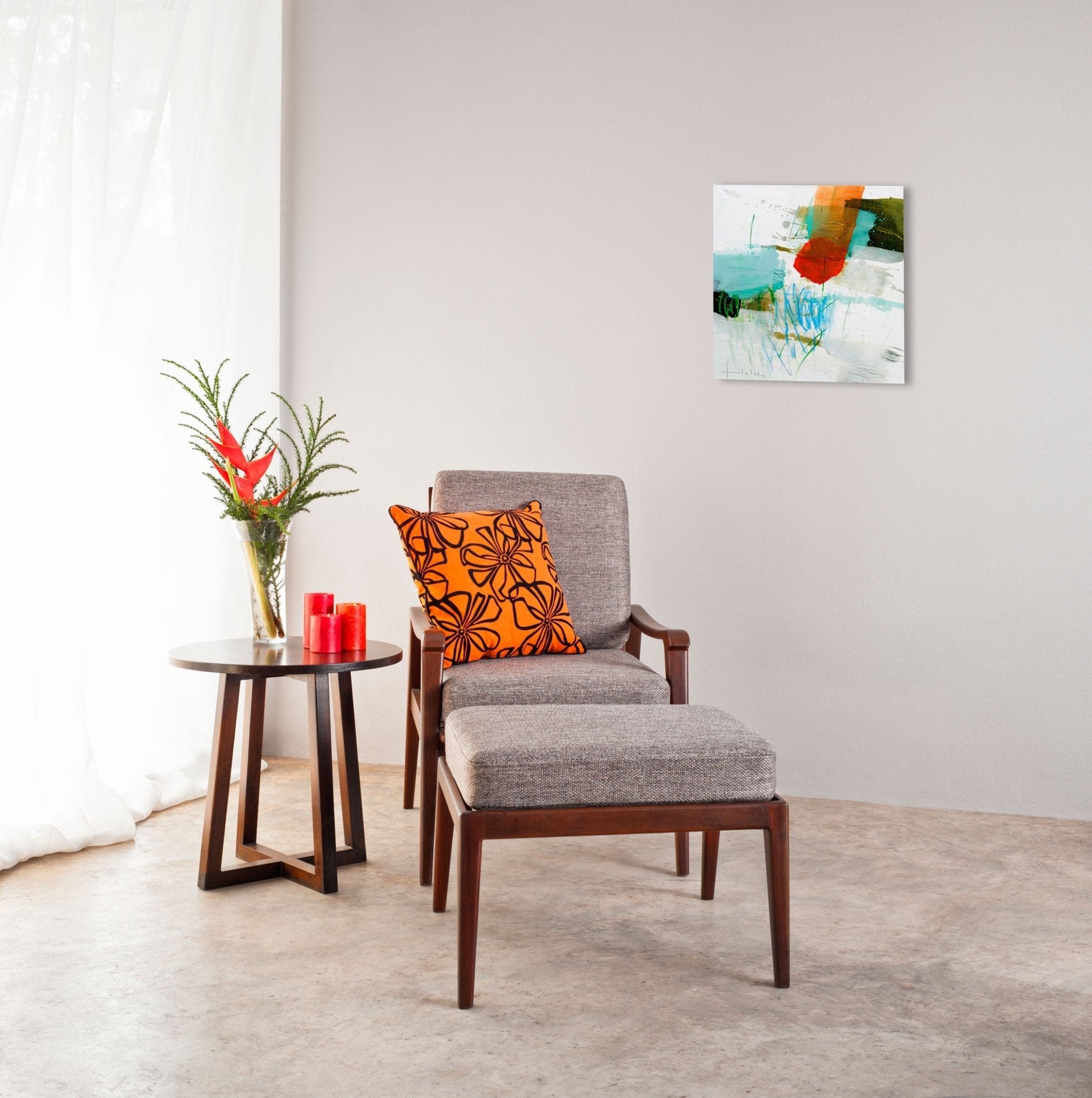 Color gardening VI - Greet Helsen - Abstract Painting - Ideelart