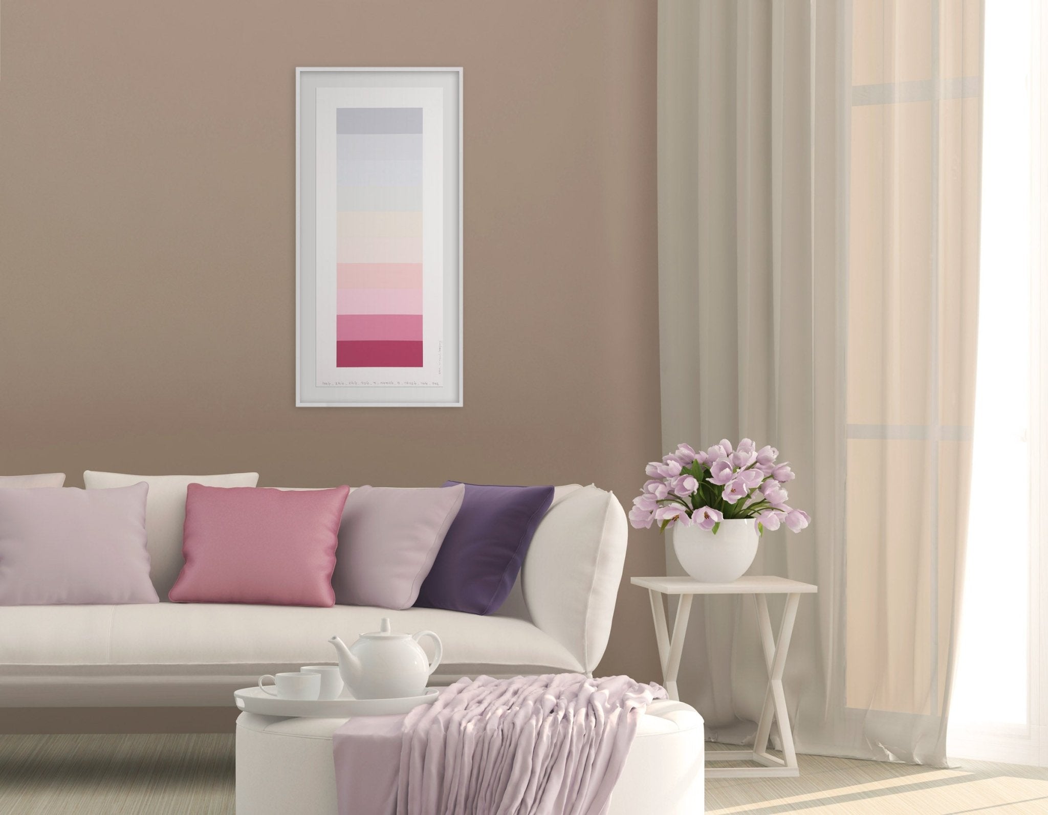 Emotional Color Chart 136 - Kyong Lee - Abstract Painting - Ideelart