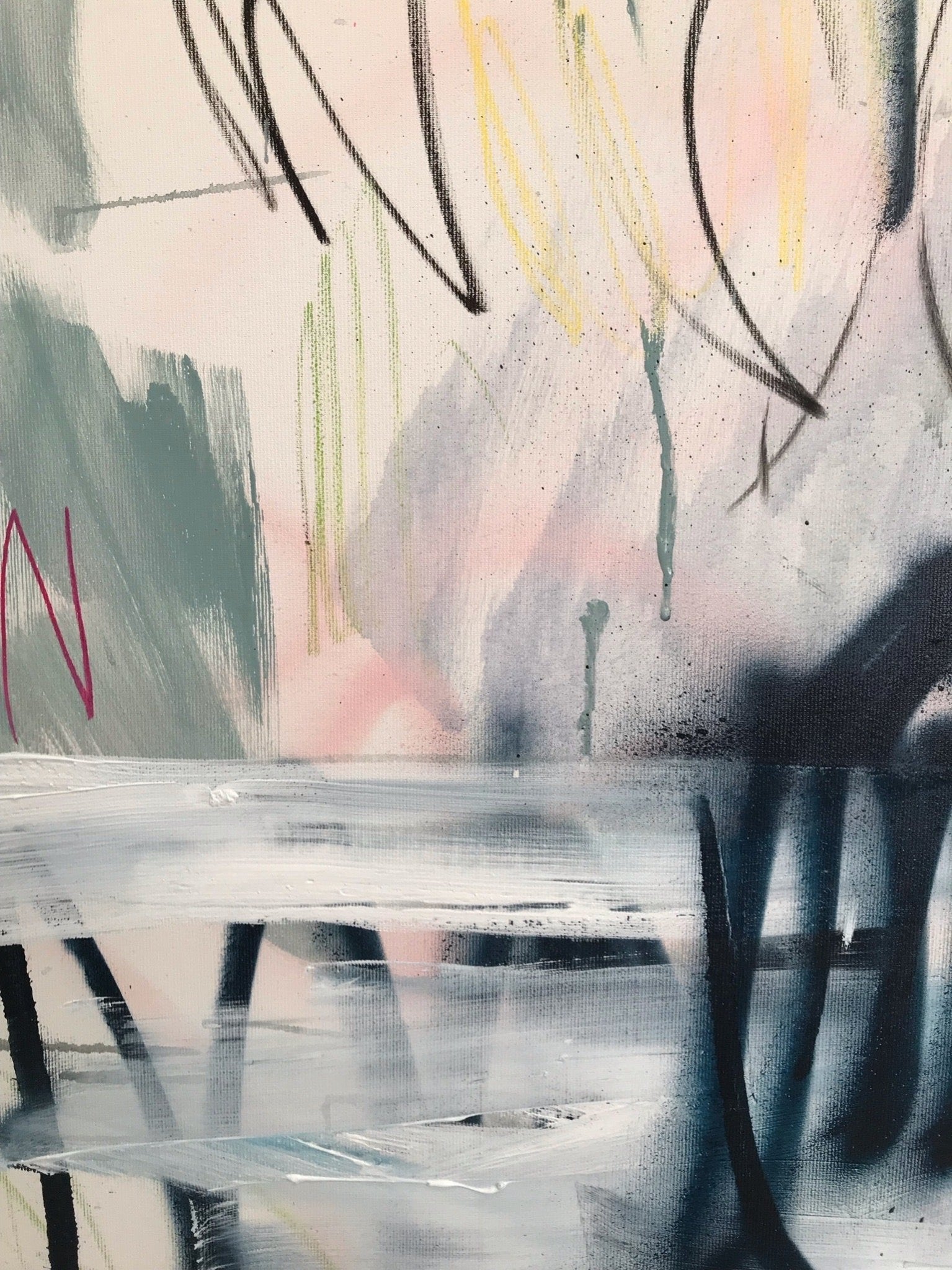 Unexpected scandals - Manuela Karin Knaut - Abstract Painting - Ideelart