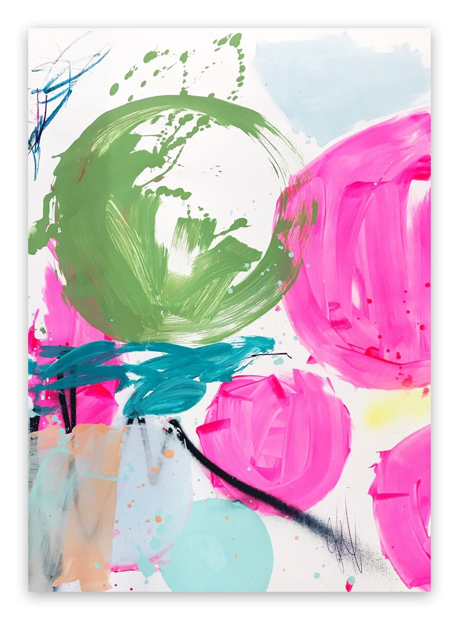 Dashing into the day 1 - Manuela Karin Knaut - Abstract Painting - Ideelart