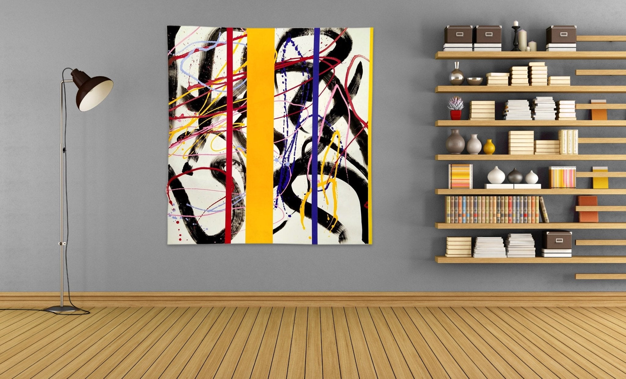 Striptease - Dana Gordon - Abstract Painting - Ideelart