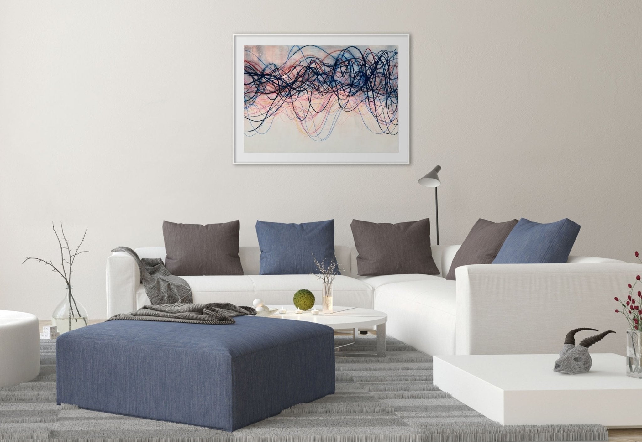 Destination - Margaret Neill - Abstract Drawing - Ideelart