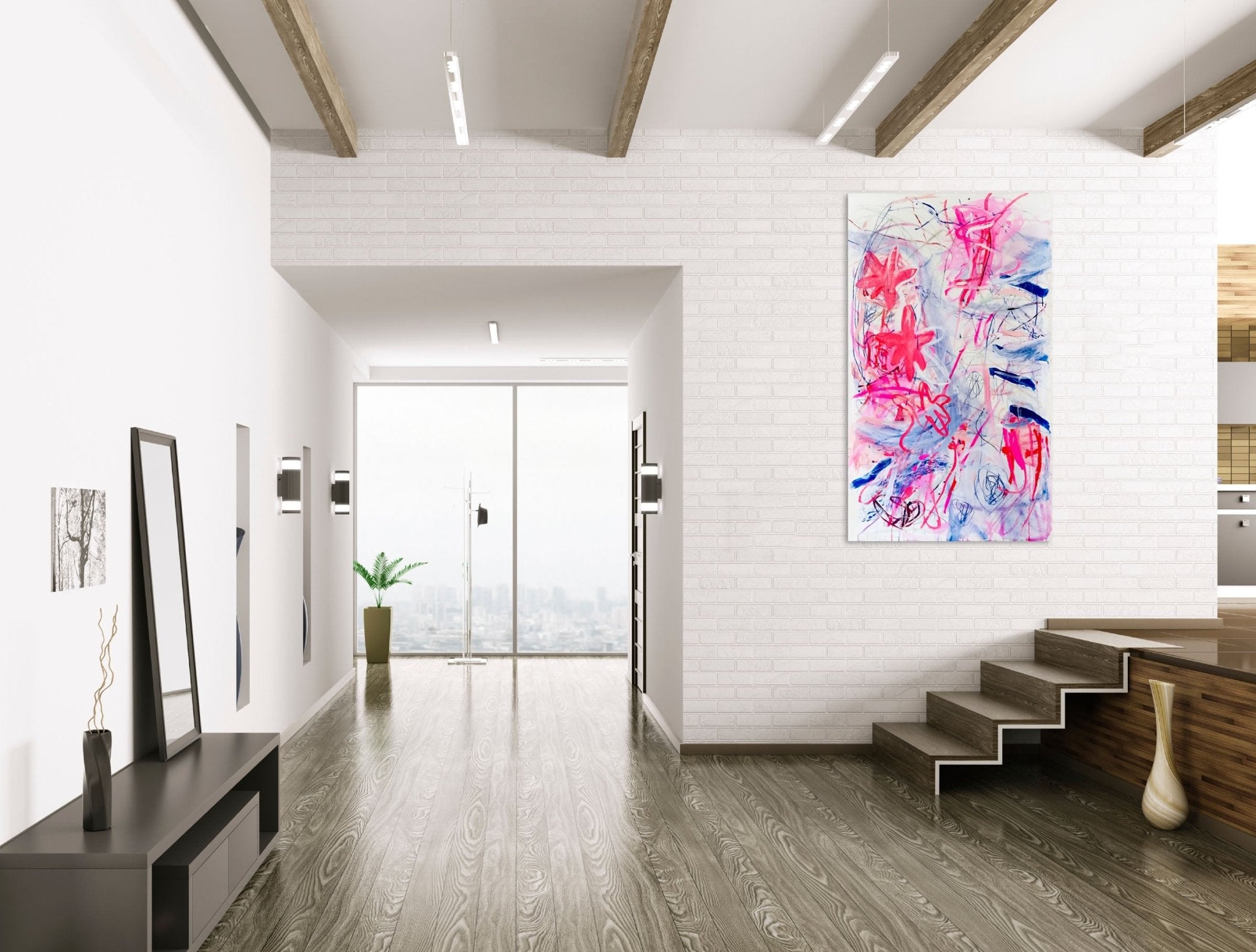 We Are All Phoenixes Even if We Don't Know it - Macha Poynder - Abstract Painting - Ideelart