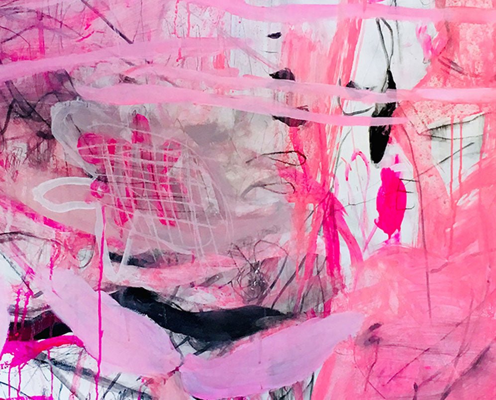 When Fate Gets Tired of Waiting - Macha Poynder - Abstract Painting - Ideelart