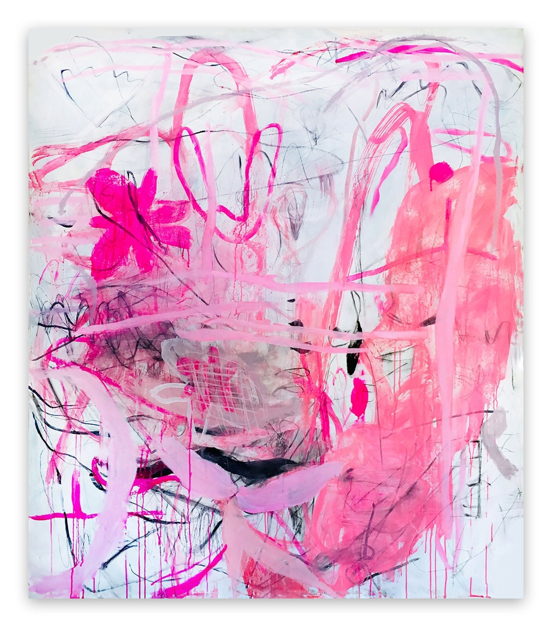 When Fate Gets Tired of Waiting - Macha Poynder - Abstract Painting - Ideelart