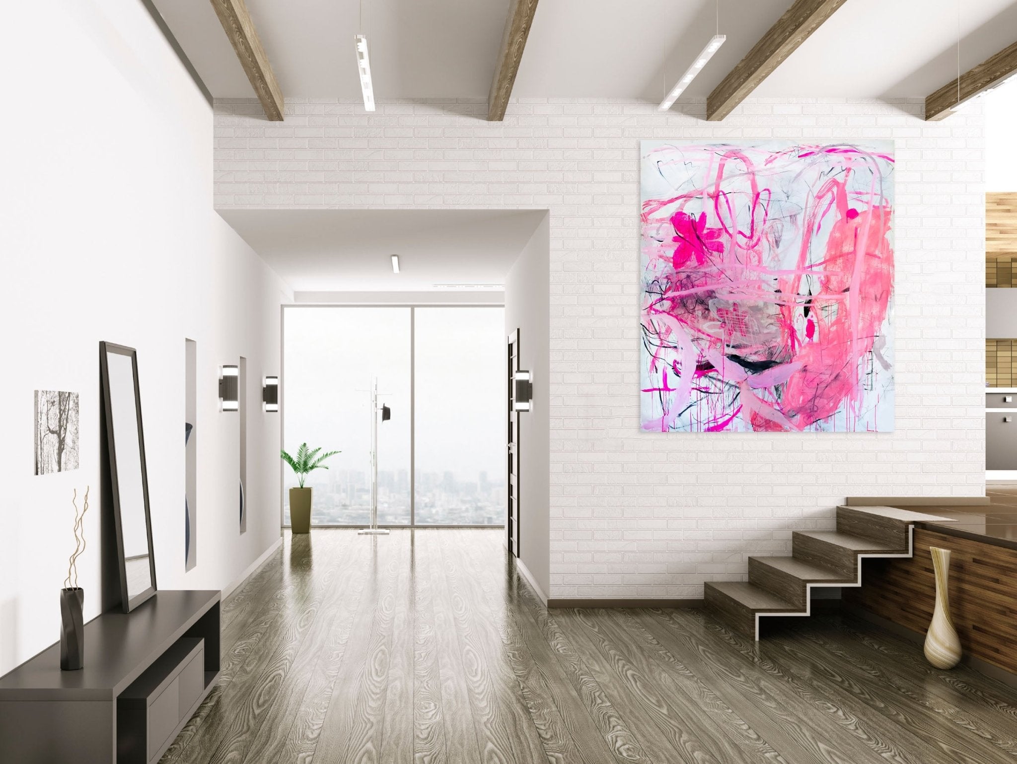 When Fate Gets Tired of Waiting - Macha Poynder - Abstract Painting - Ideelart