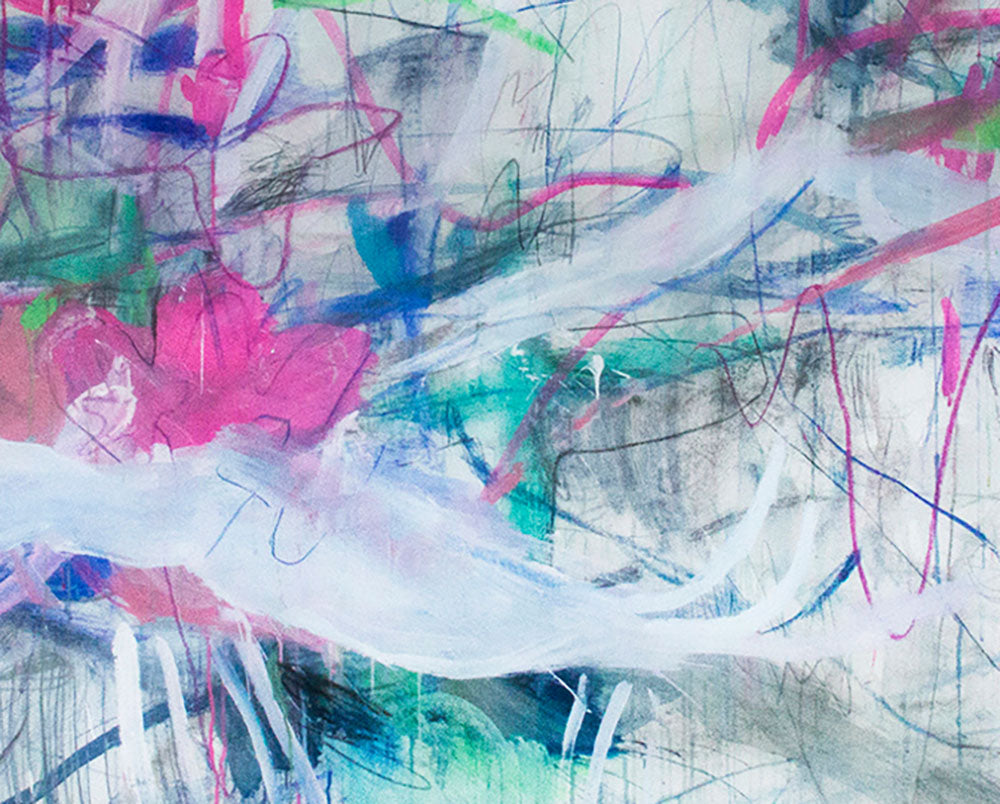 Love is the Threshold of Another Universe - Macha Poynder - Abstract Painting - Ideelart