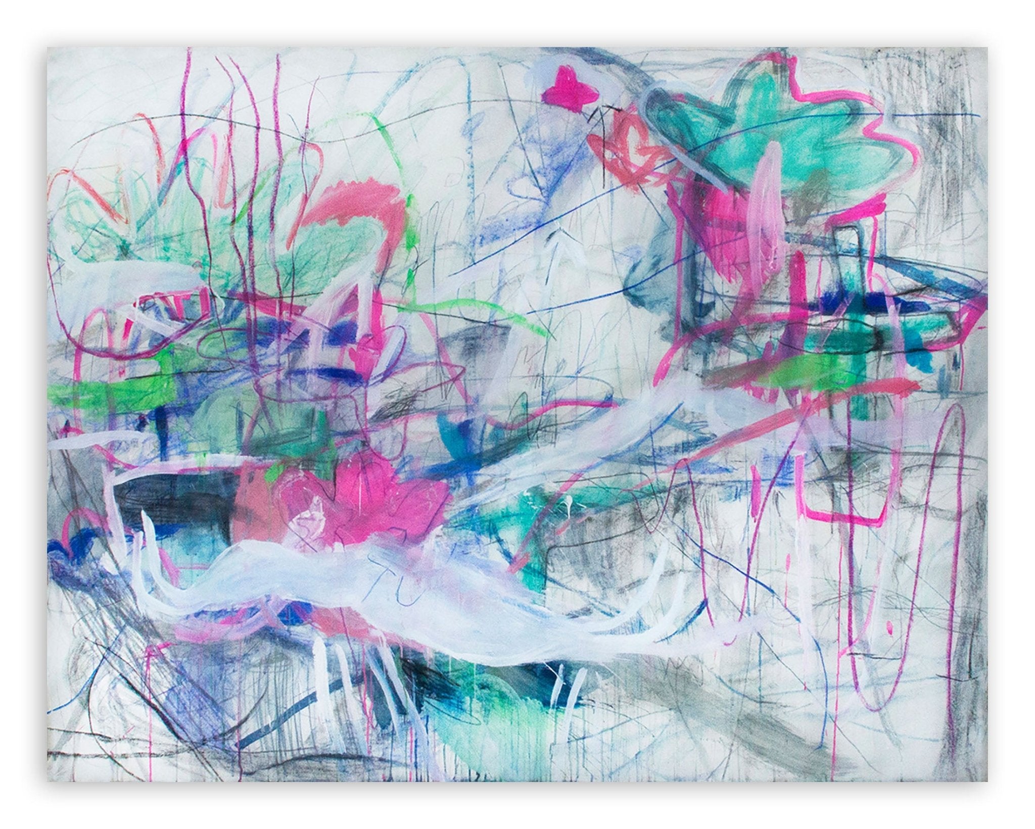 Love is the Threshold of Another Universe - Macha Poynder - Abstract Painting - Ideelart